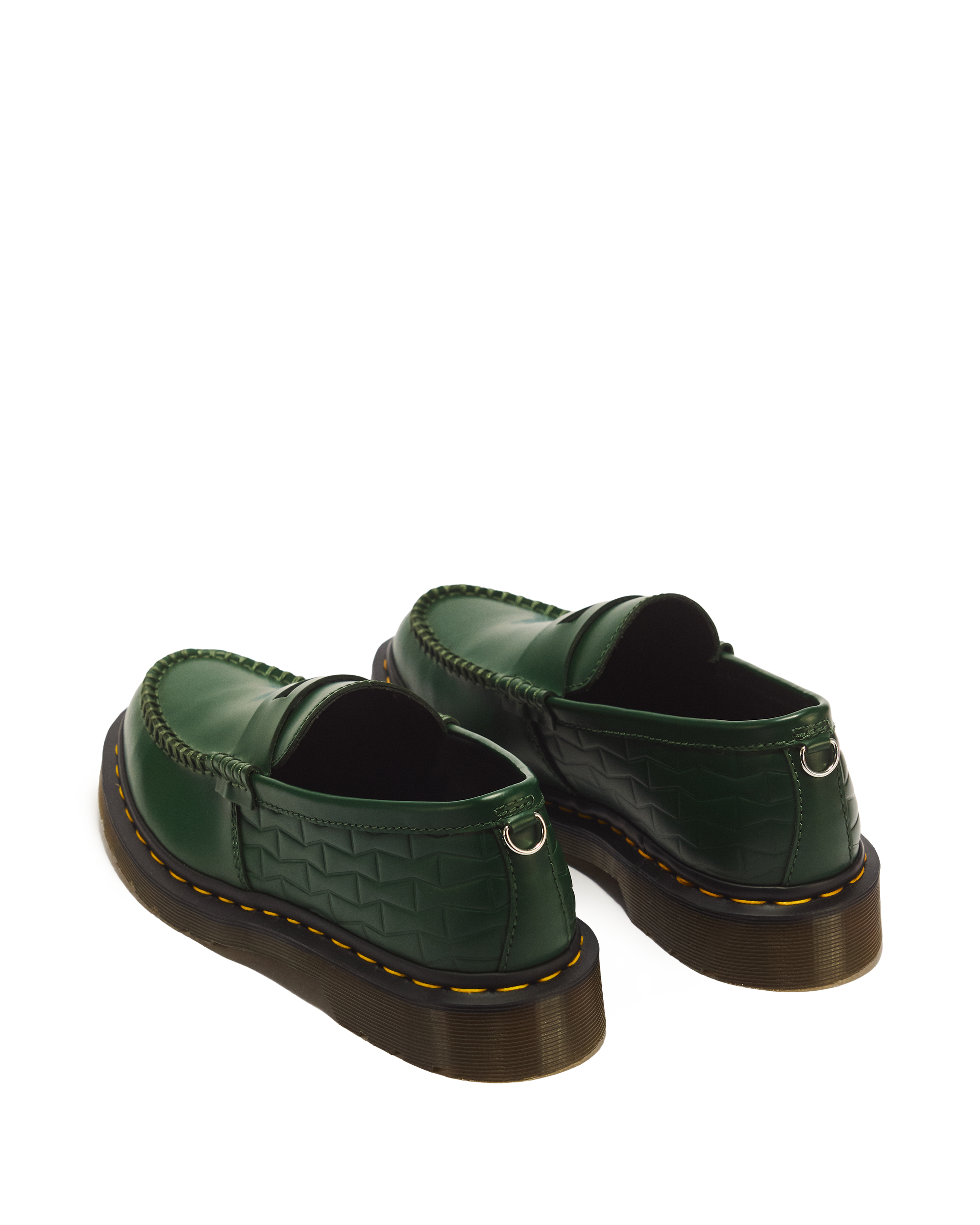 Penton Wasted Youth Smooth Leather Loafers in DMS GREEN | Dr. Martens™