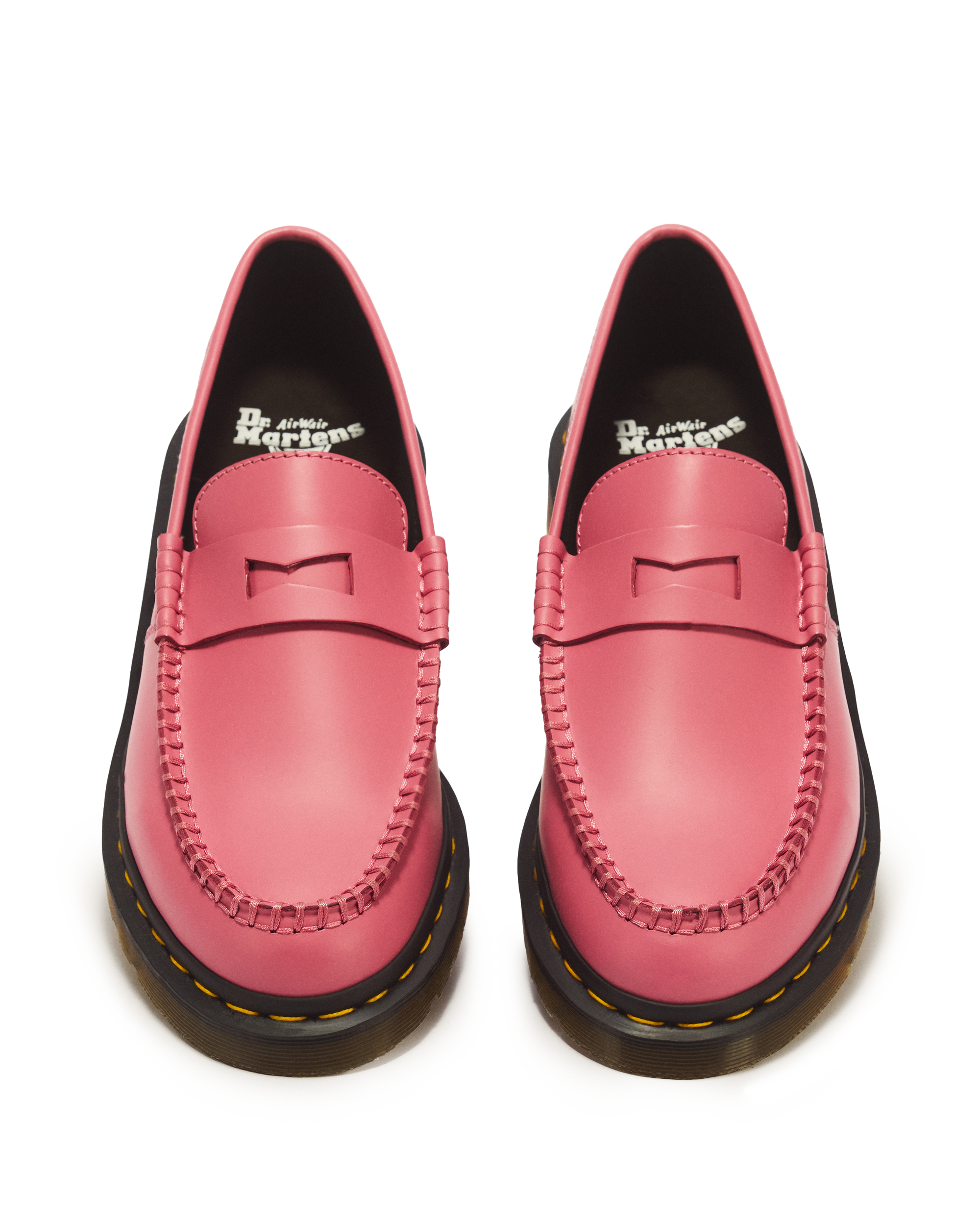 Penton Wasted Youth Smooth Leather Loafers in DMS PINK | Dr. Martens™