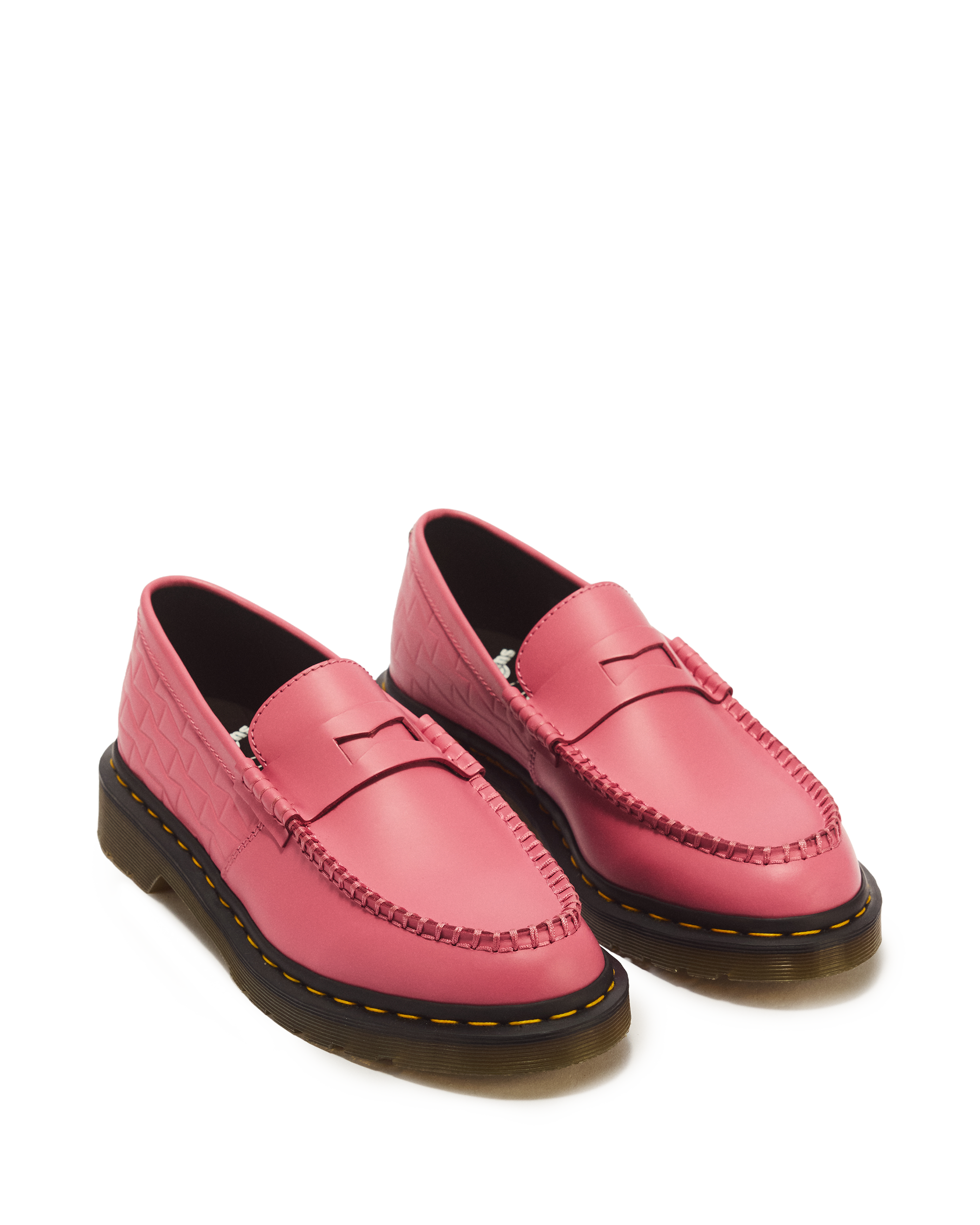 Penton Wasted Youth Smooth Leather Loafers in DMS PINK | Dr. Martens™
