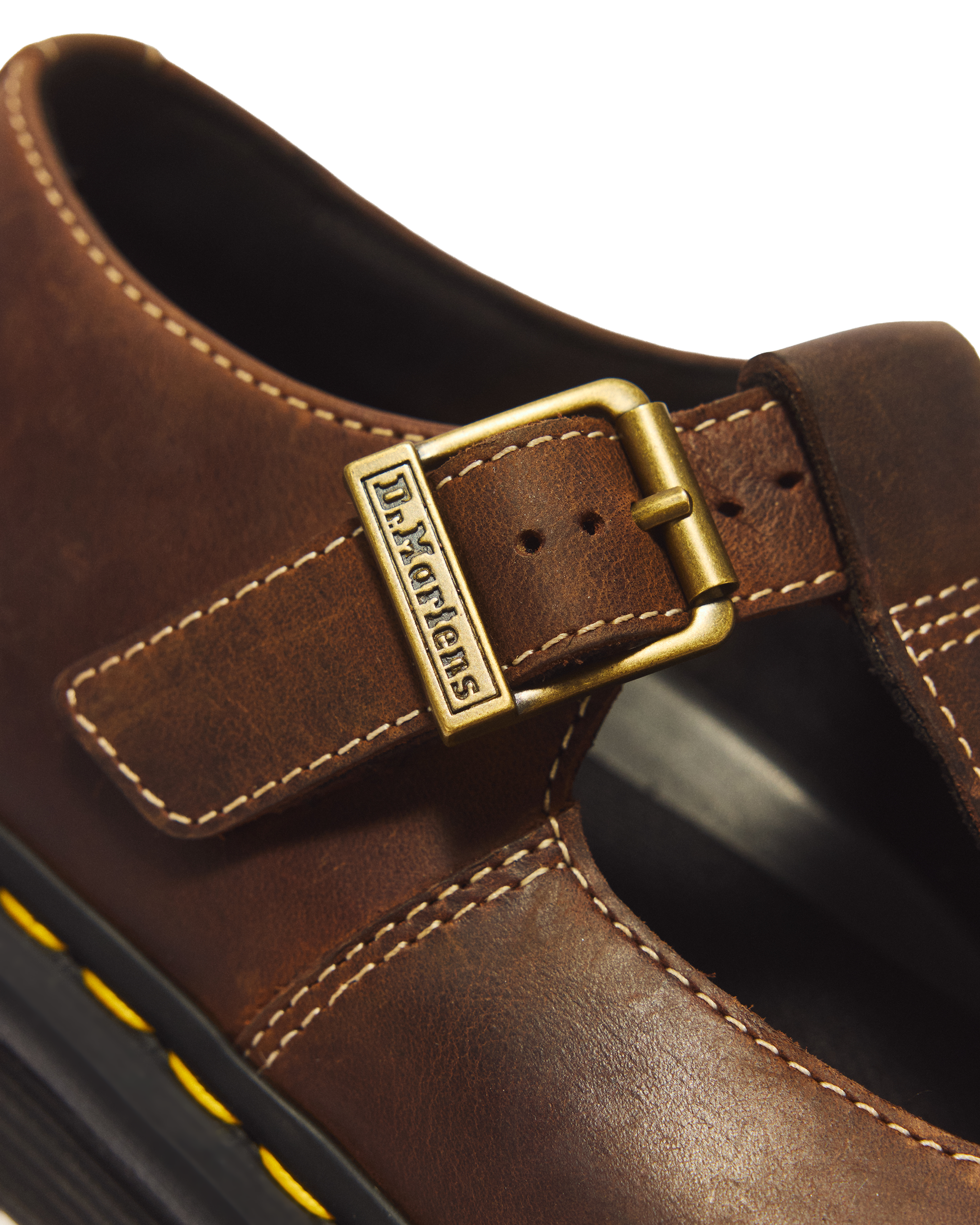 Zebzag Crazy Horse Leather Mary Jane Shoes