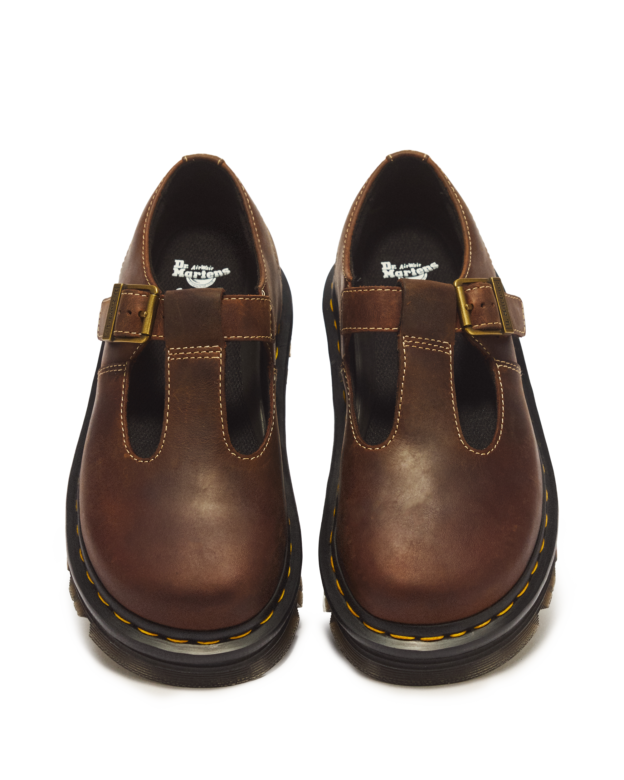 Zebzag Crazy Horse Leather Mary Jane Shoes
