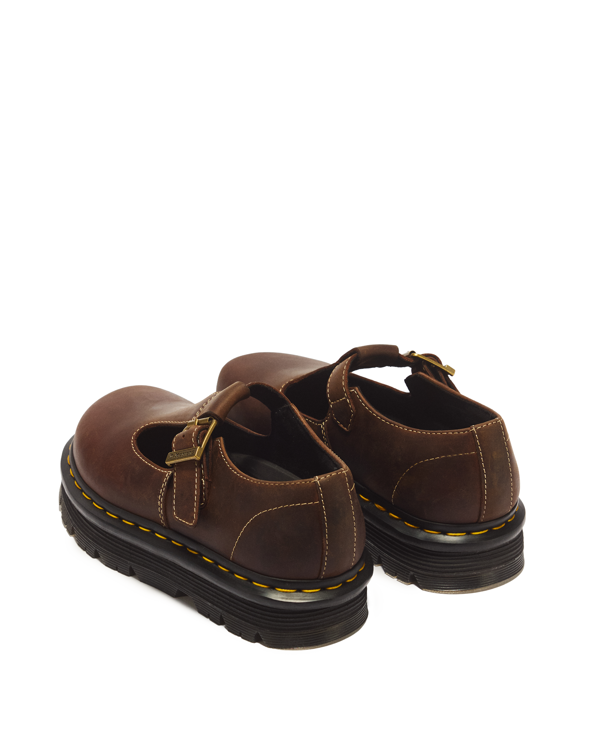Zebzag Crazy Horse Leather Mary Jane Shoes