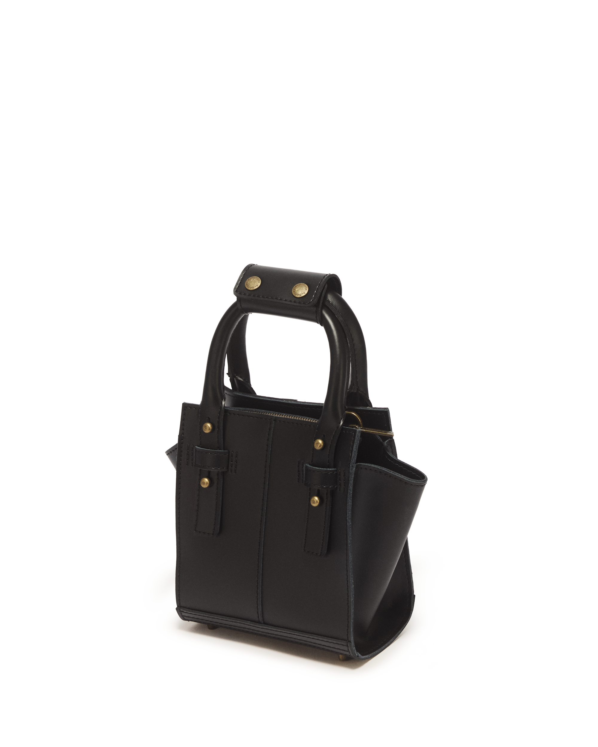 XSmall Snake Print Leather Tote Bag in CREAM+BLACK | Dr. Martens™