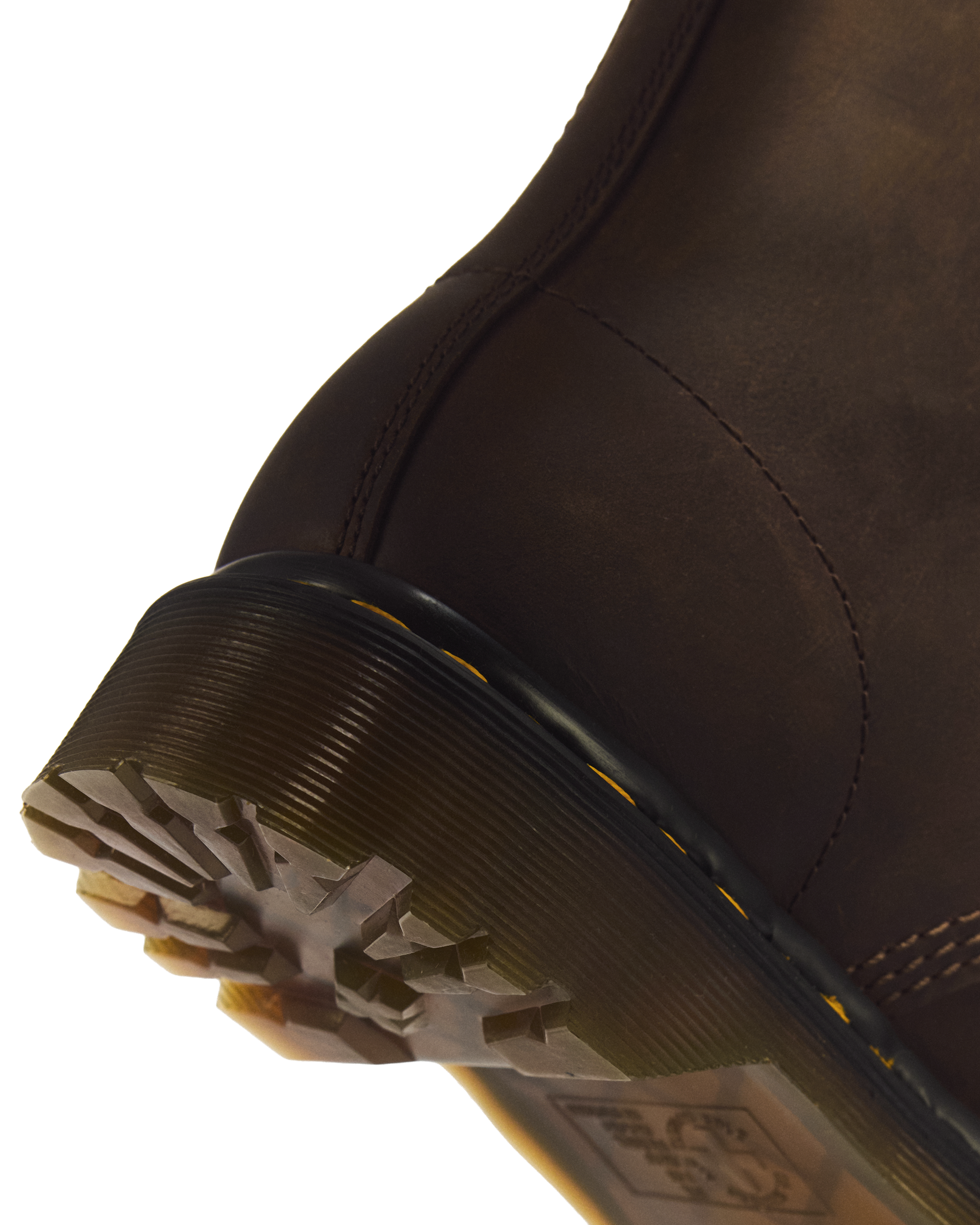 1460 Pascal Warm Lined 8 Eye Leather Boots in DARK BROWN | Dr