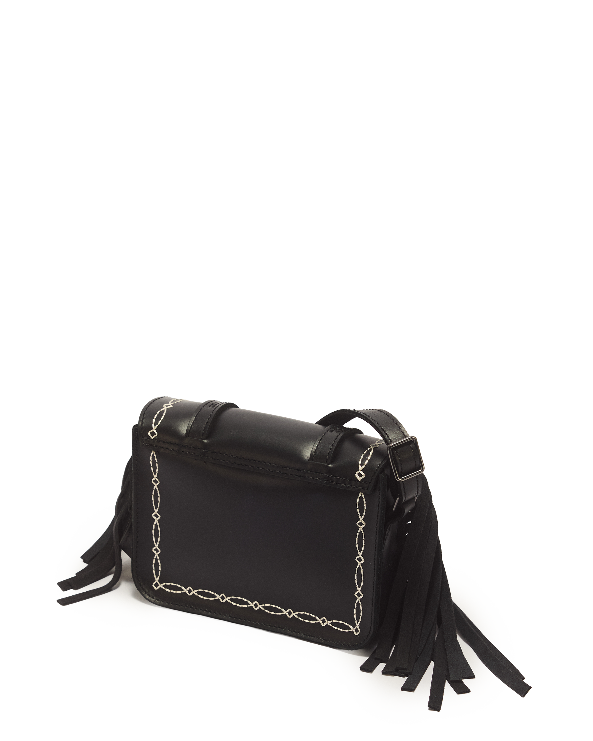 7 Inch Desert Rodeo Leather & Suede Satchel