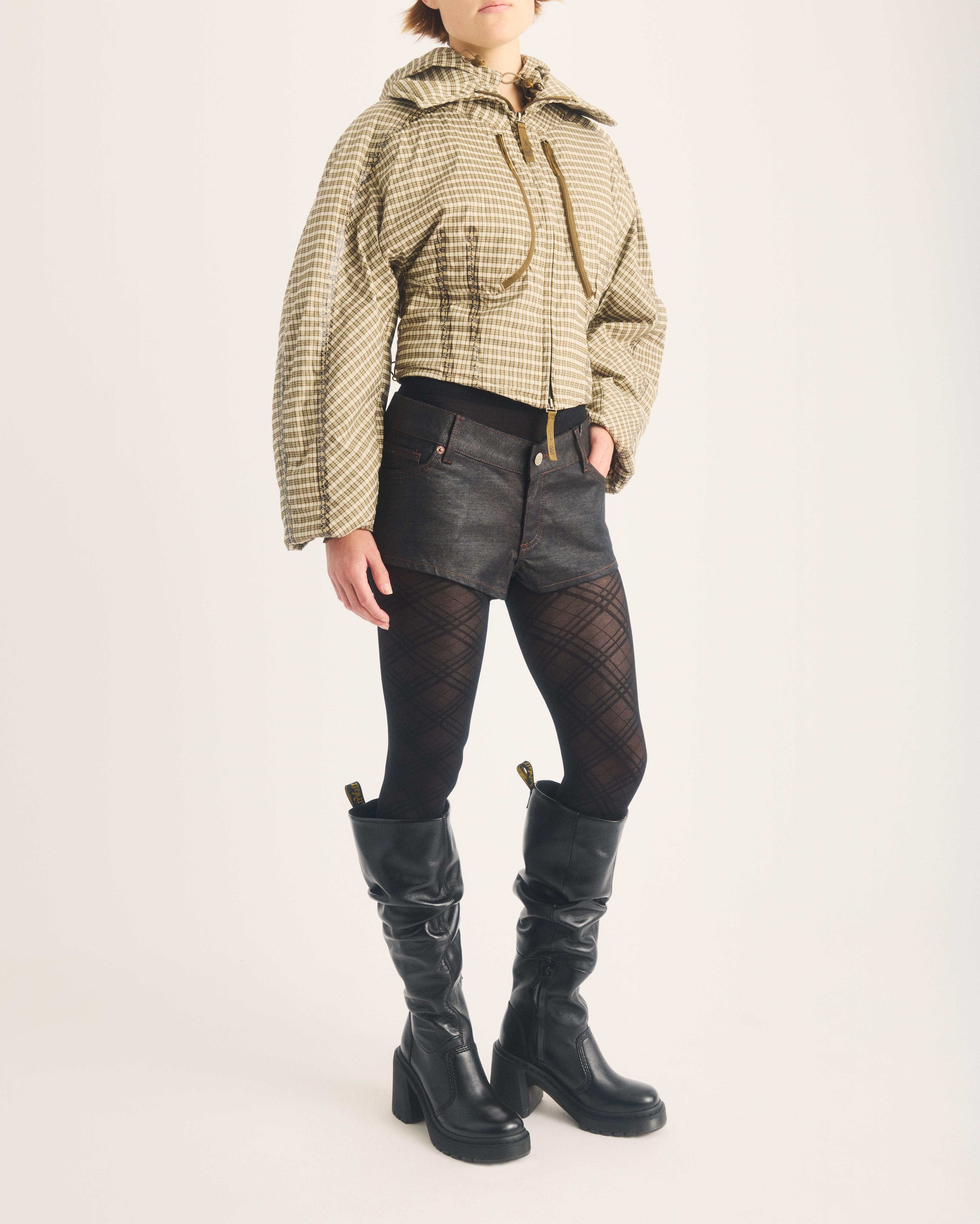 Kasey High Leg Milled Gloss Leather Heeled -saappaat product image
