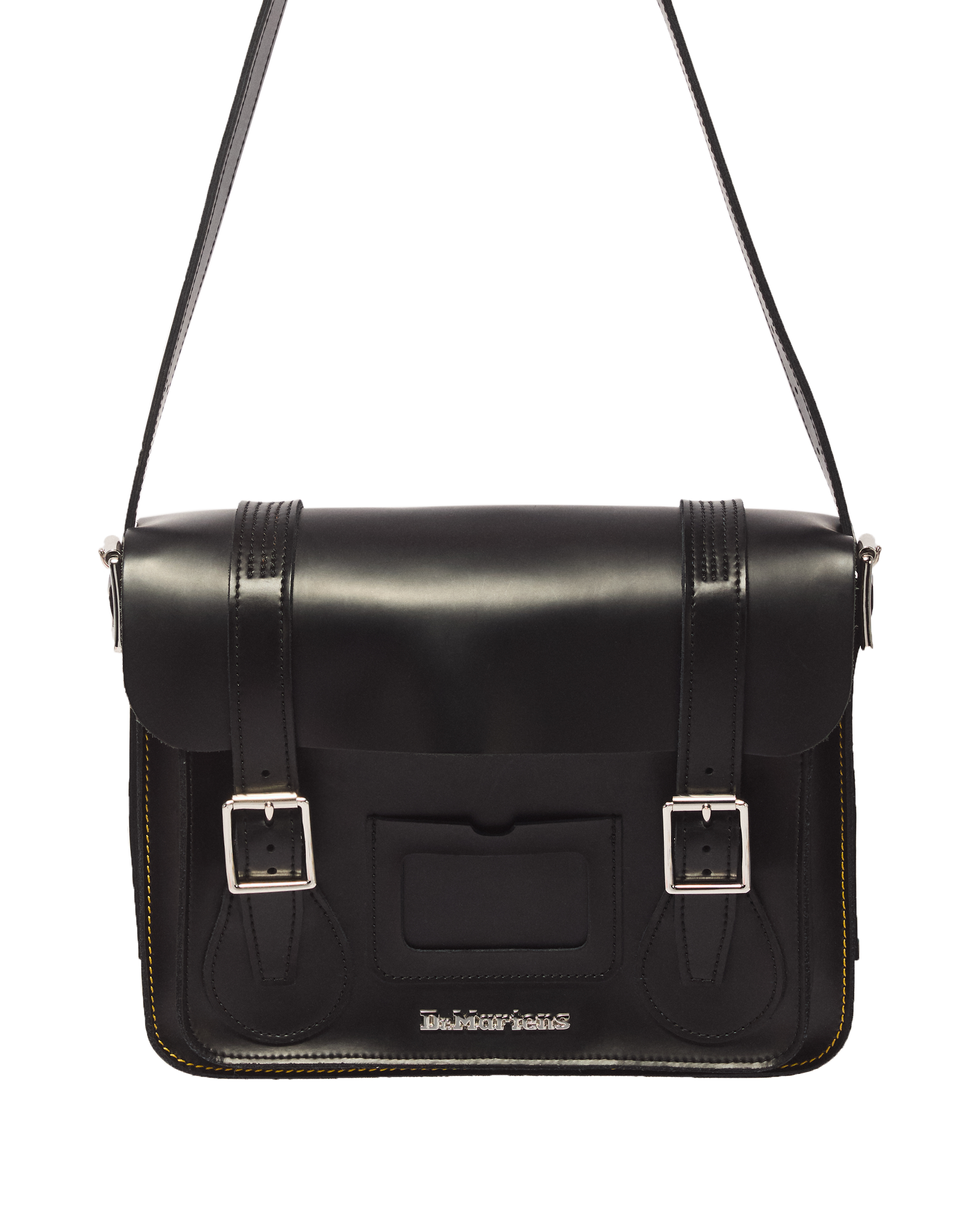 11 Inch Kiev Smooth Leather Satchel in Black | Dr. Martens™