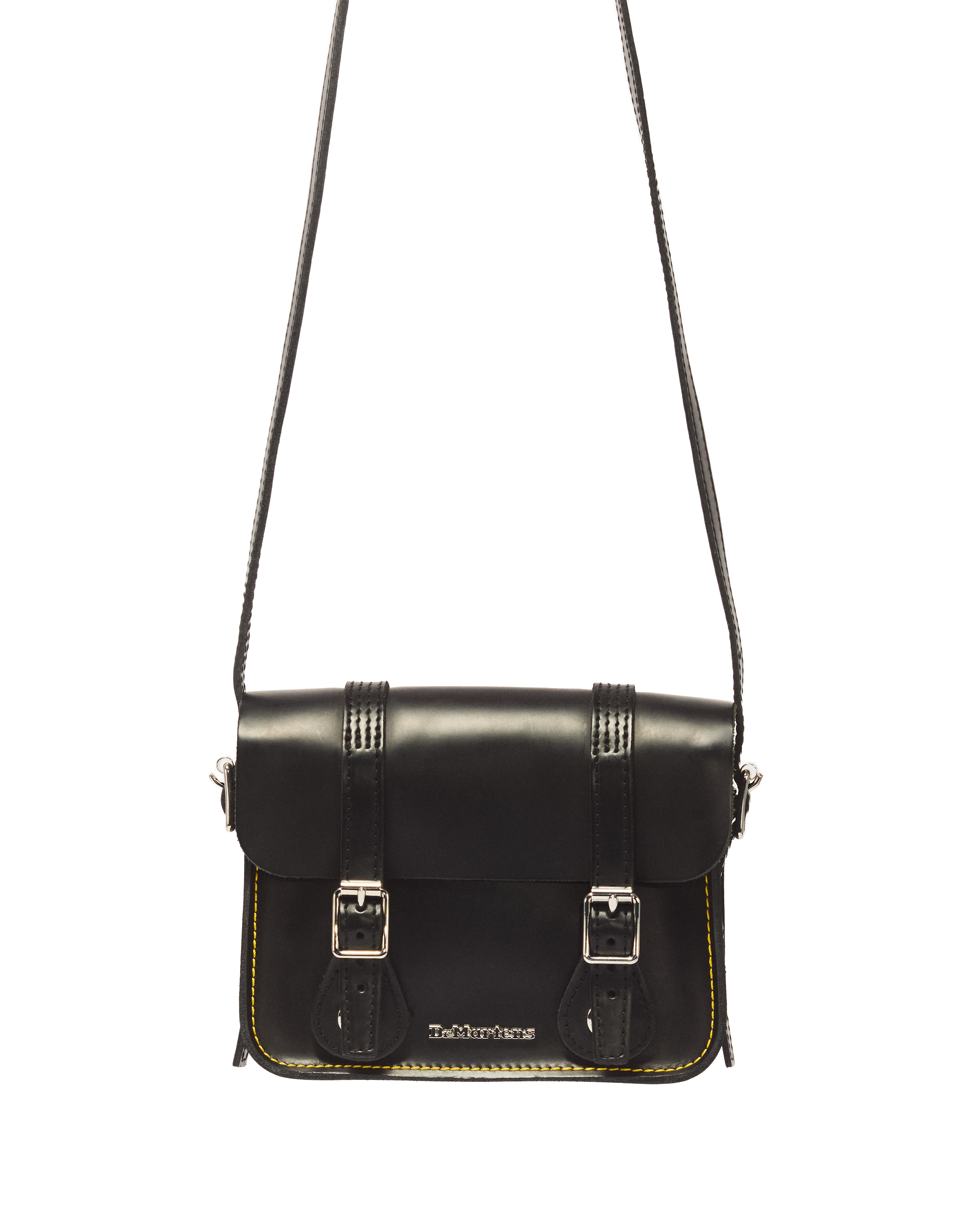 7 Inch Leather Crossbody Bag in Black | Dr. Martens™