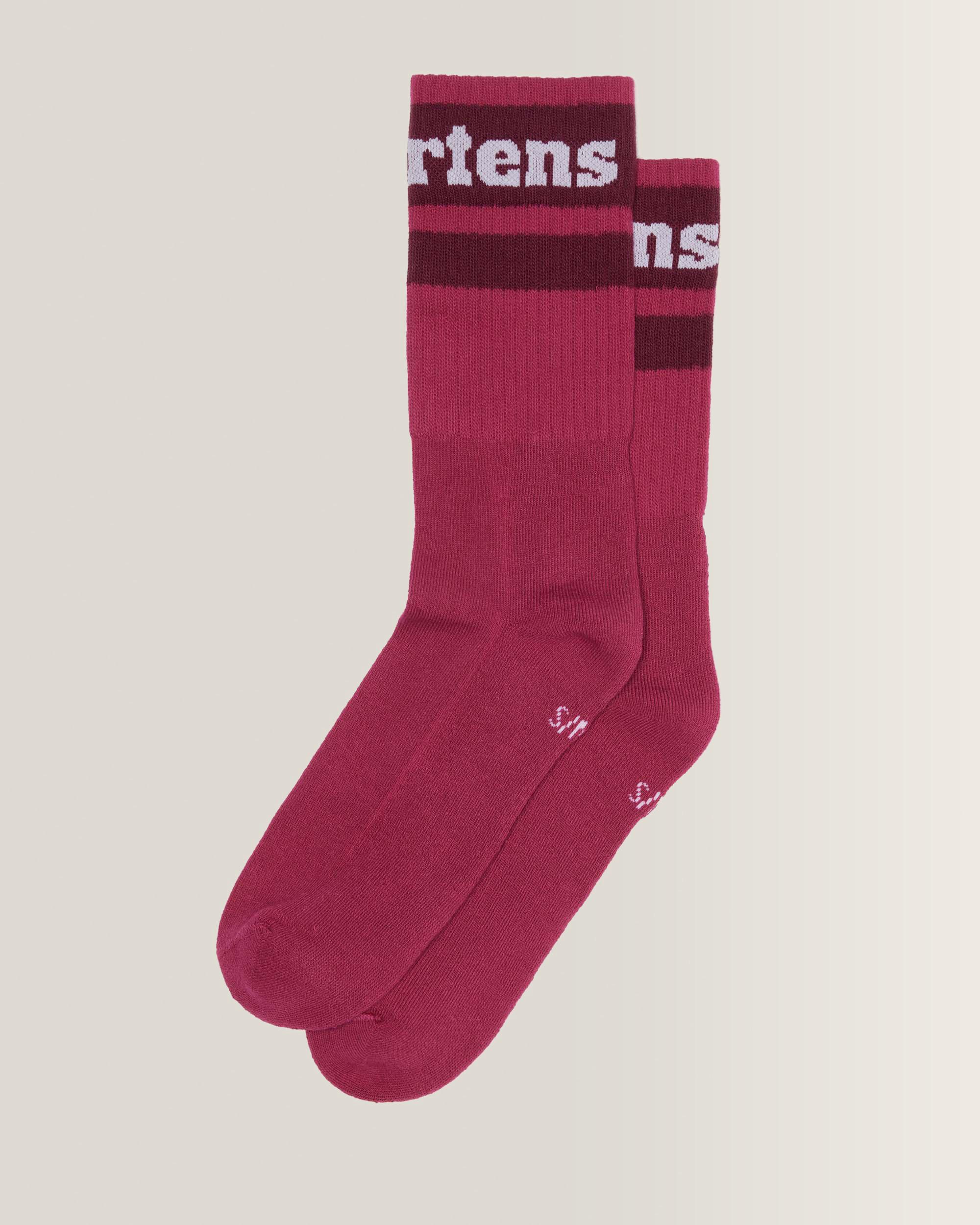ATHLETIC LOGO ORGANIC COTTON BLEND SOCKS