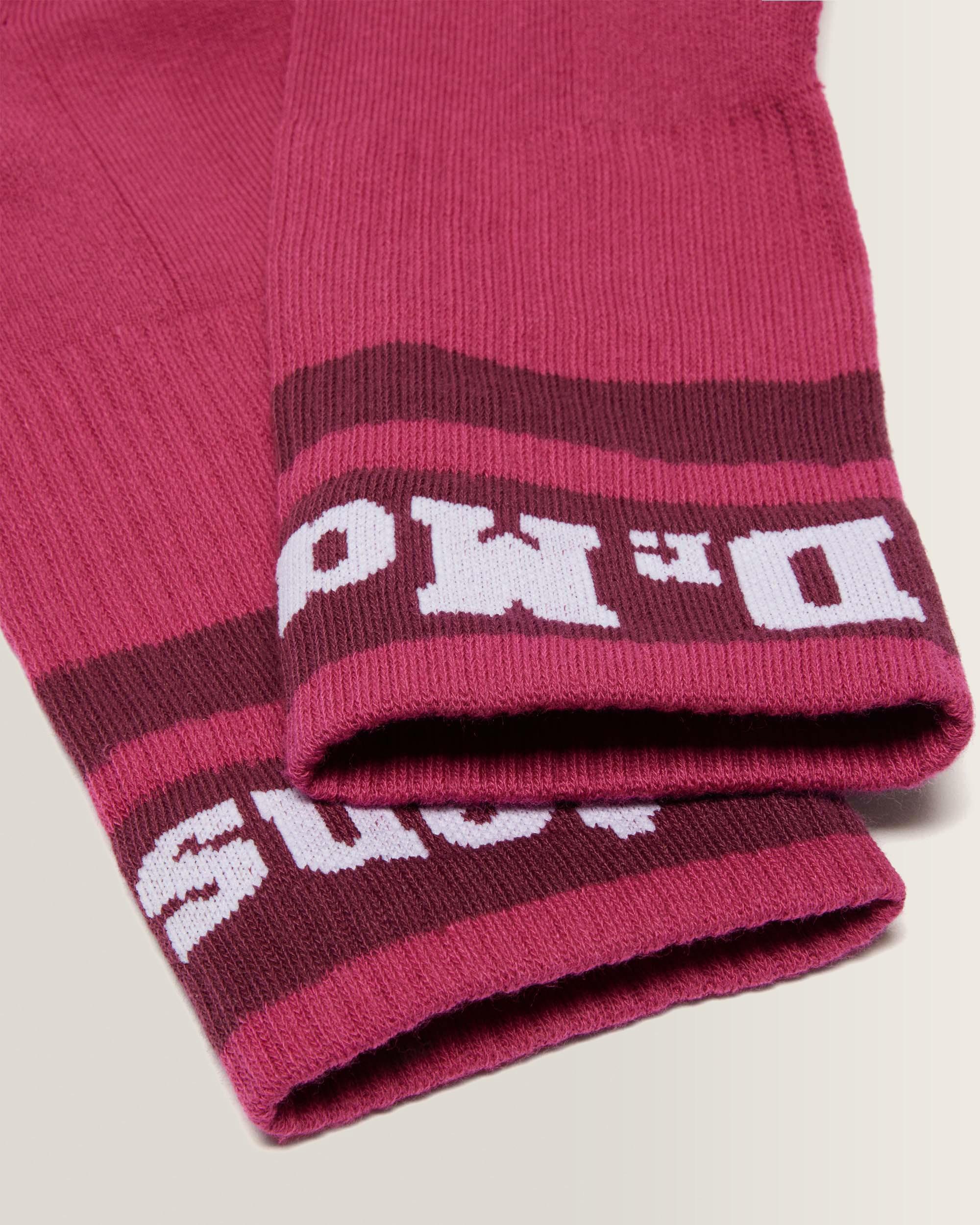 ATHLETIC LOGO ORGANIC COTTON BLEND SOCKS