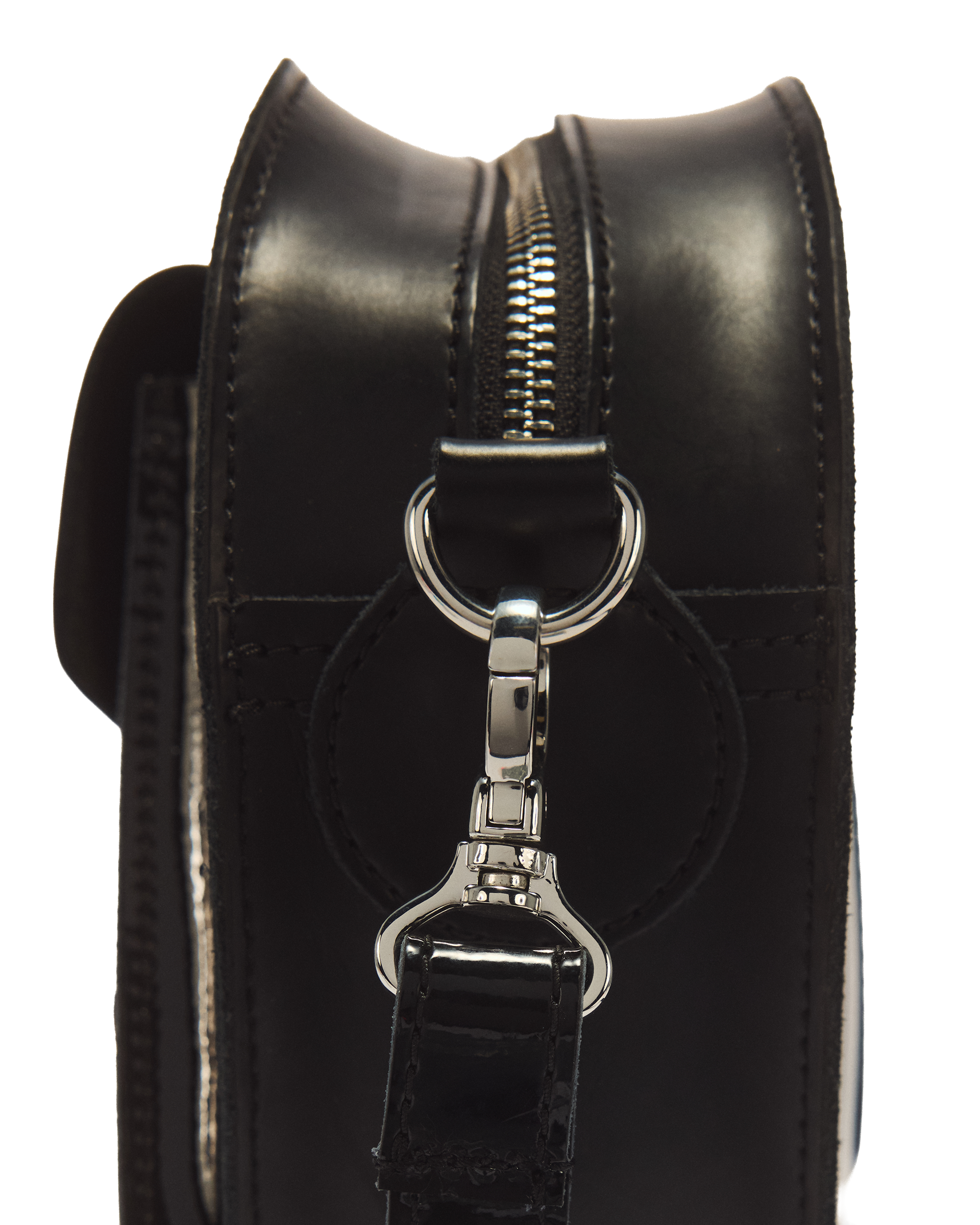 Kiev Leather Hardware Heart Shaped Bag