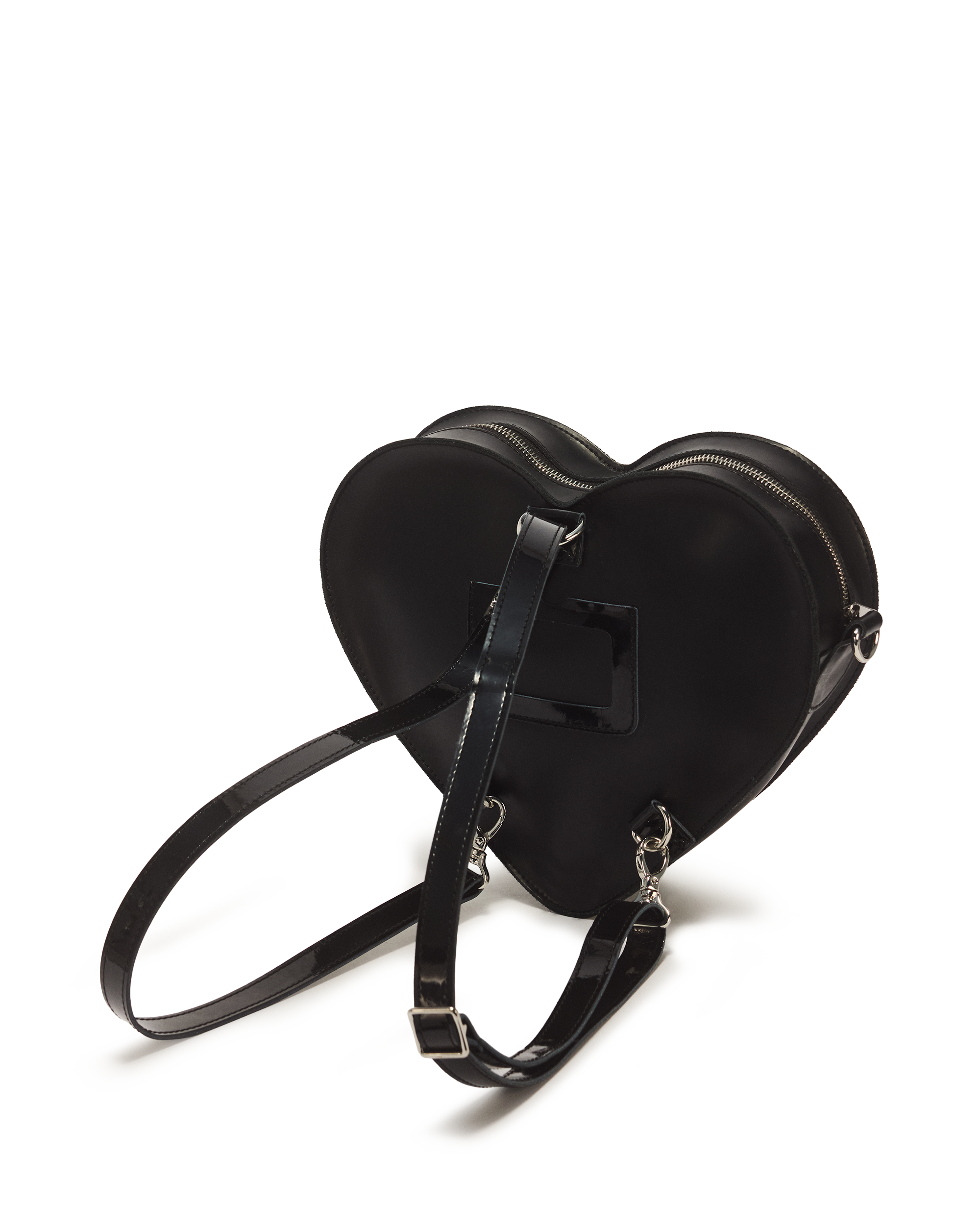 Kiev Leather Hardware Heart Shaped Bag