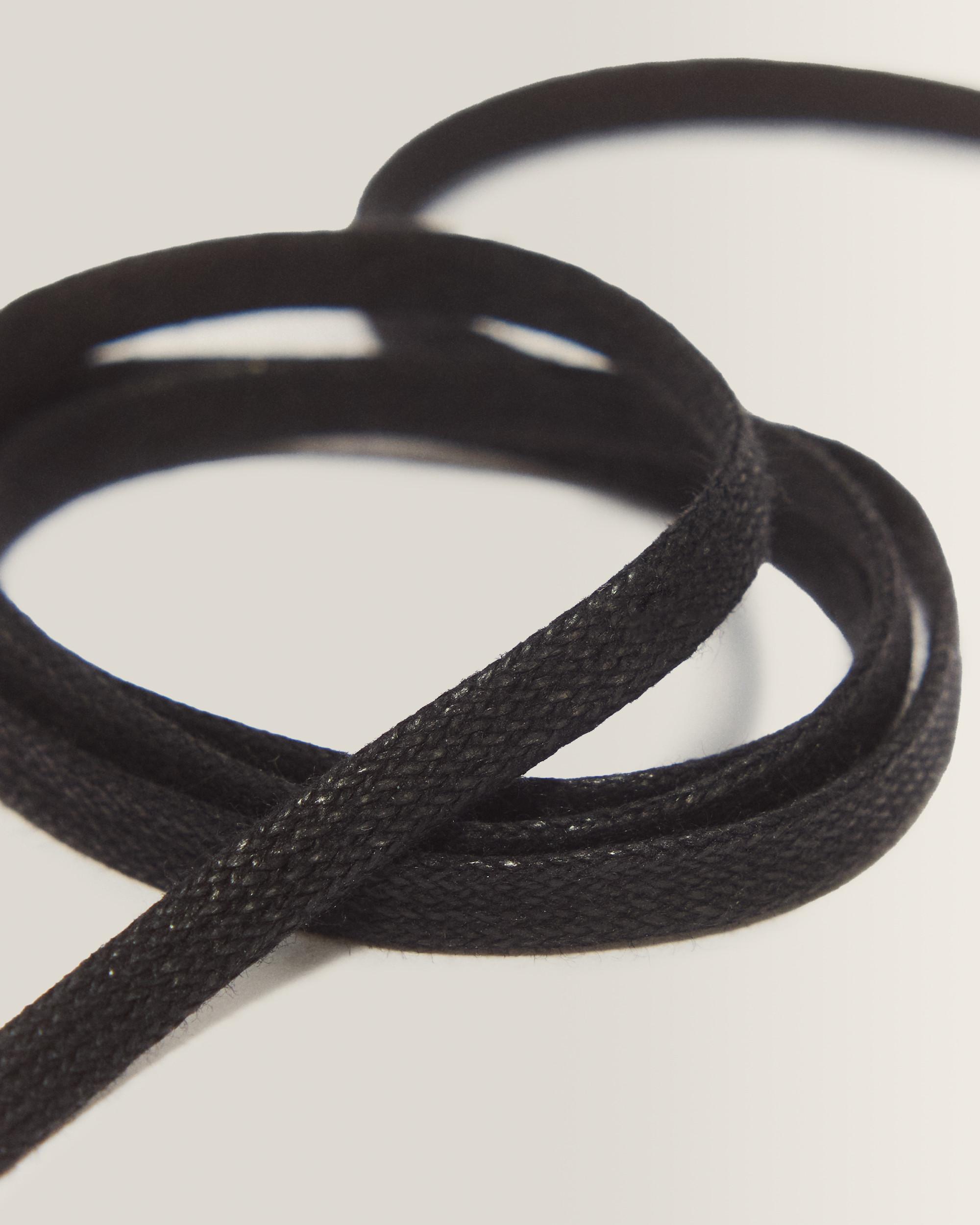 140cm Waxed Flat Shoe Laces (8-10 Eye)