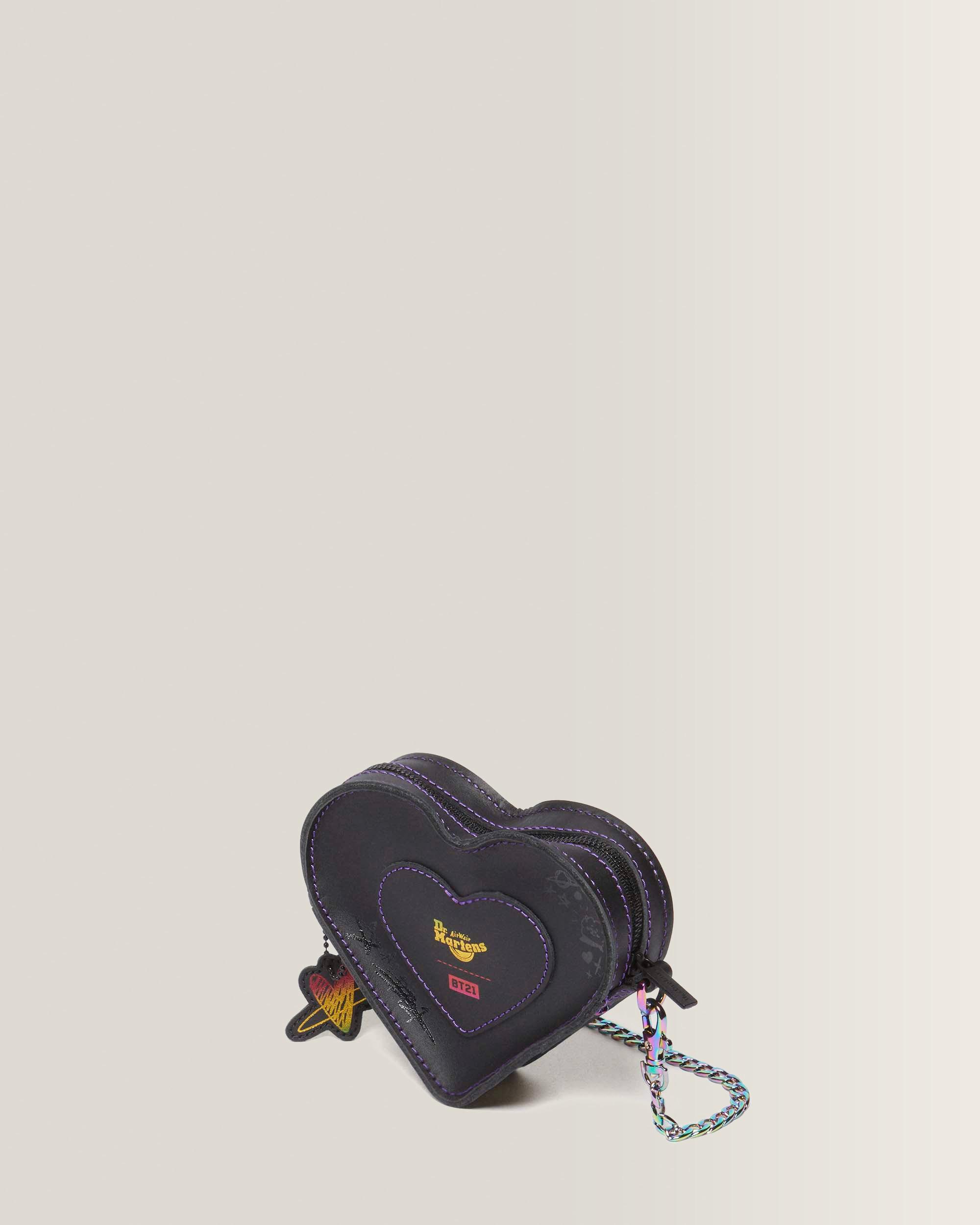 Bolso Corazón mini BT21 de piel