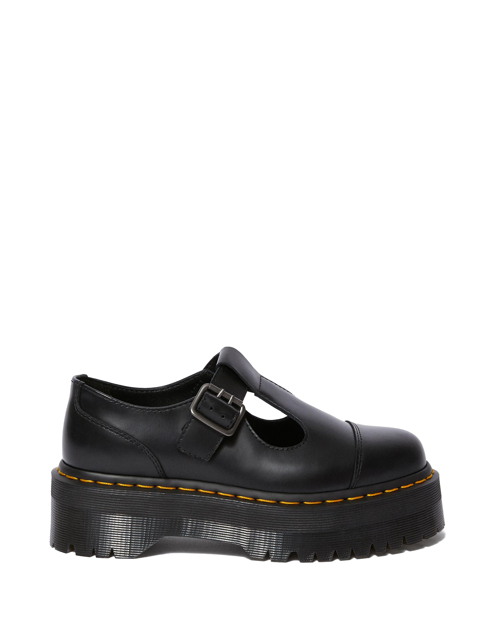 【美品】Dr. Martens BETHAN 厚底 メリージェーン UK4 Bethan Polished Smooth Leather Platform Shoes in BLACK | Dr. Martens™
