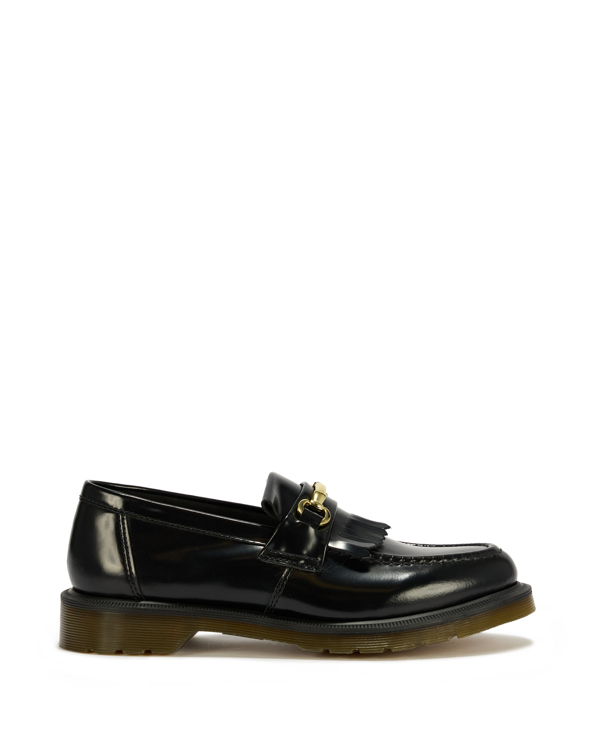 Adrian Snaffle Smooth Leather Tassel Loafers in Black | Dr. Martens™