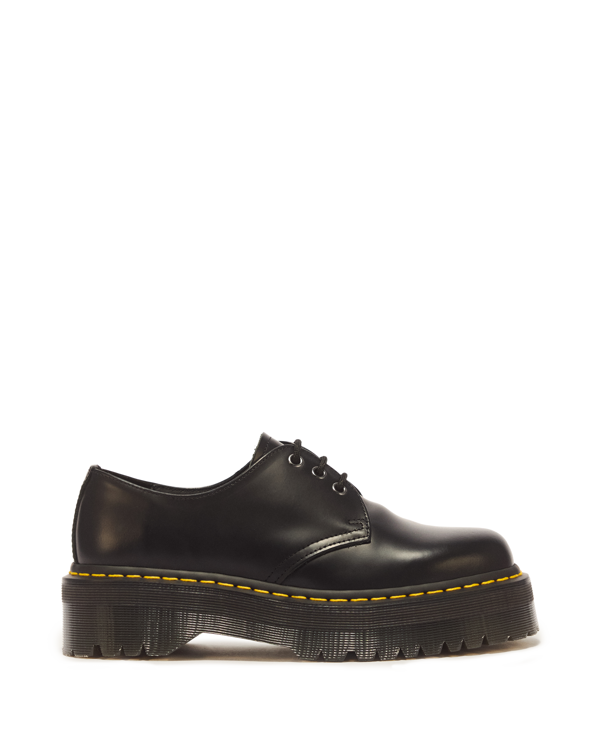 8053 Quad II Crazy Horse Leather Platform Shoes in Dark Brown | Dr
