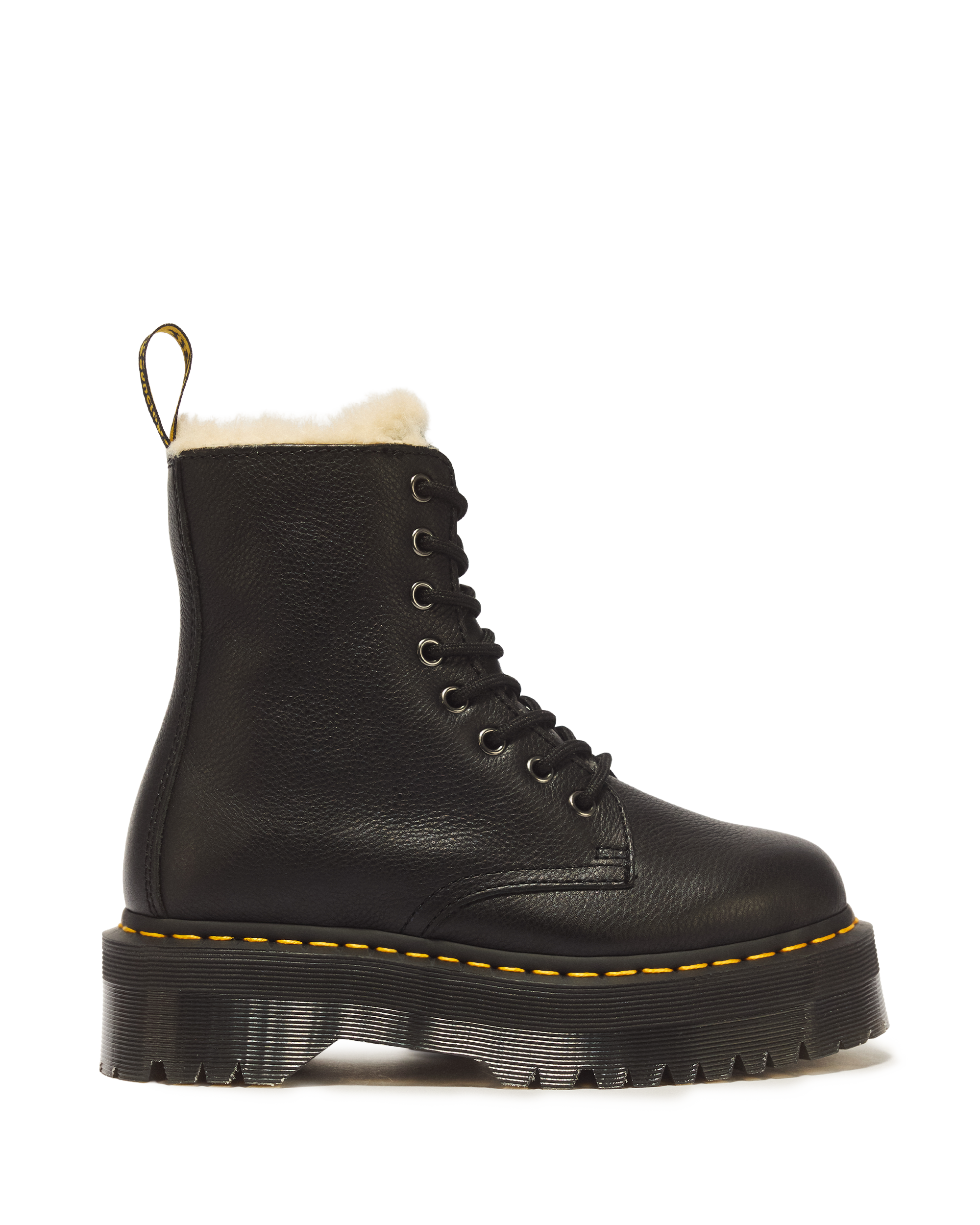Jadon Faux Fur Lined Leather Platform Boots product image