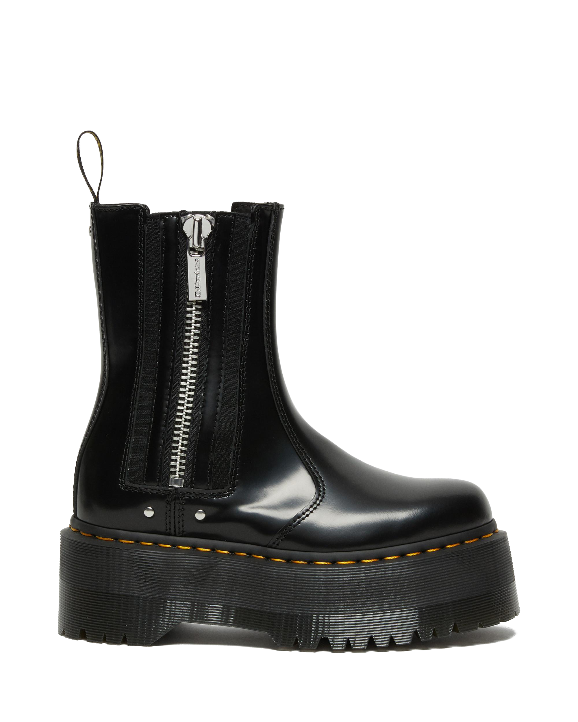 【 厚底5cm 】Dr.Martens 2976 MAX BOOTS ブーツ 2976 Max Leather Platform Chelsea Boots in Black Buttero | Dr