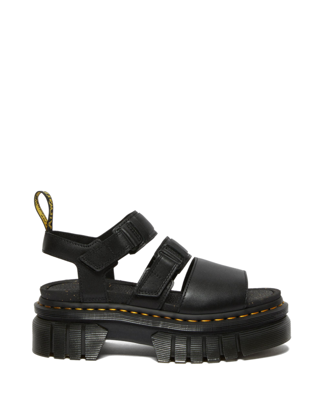 RICKI NAPPA LUX LEATHER 3-STRAP PLATFORM SANDALS