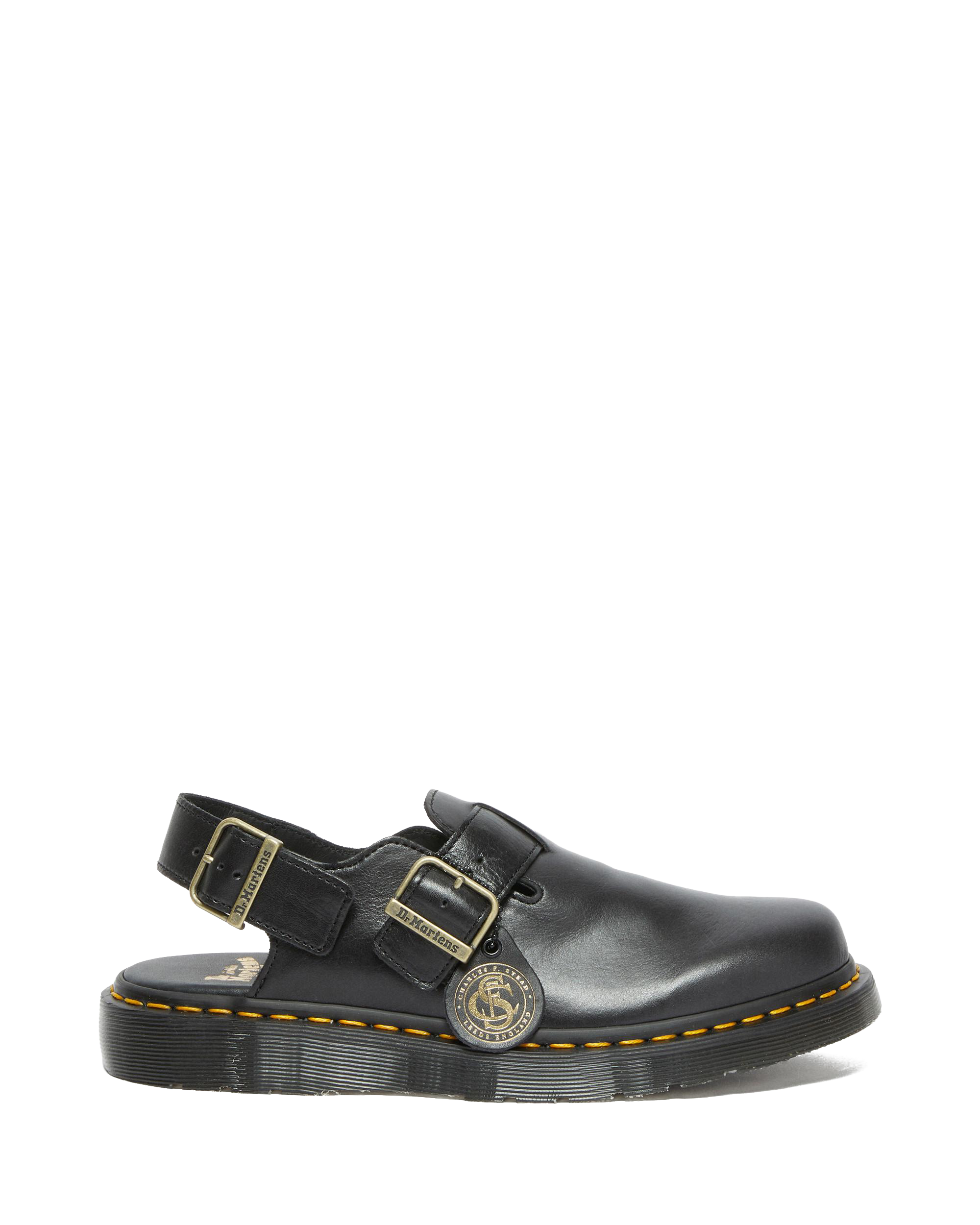 Jorge Made in England Leather Mules in Black | Dr. Martens™