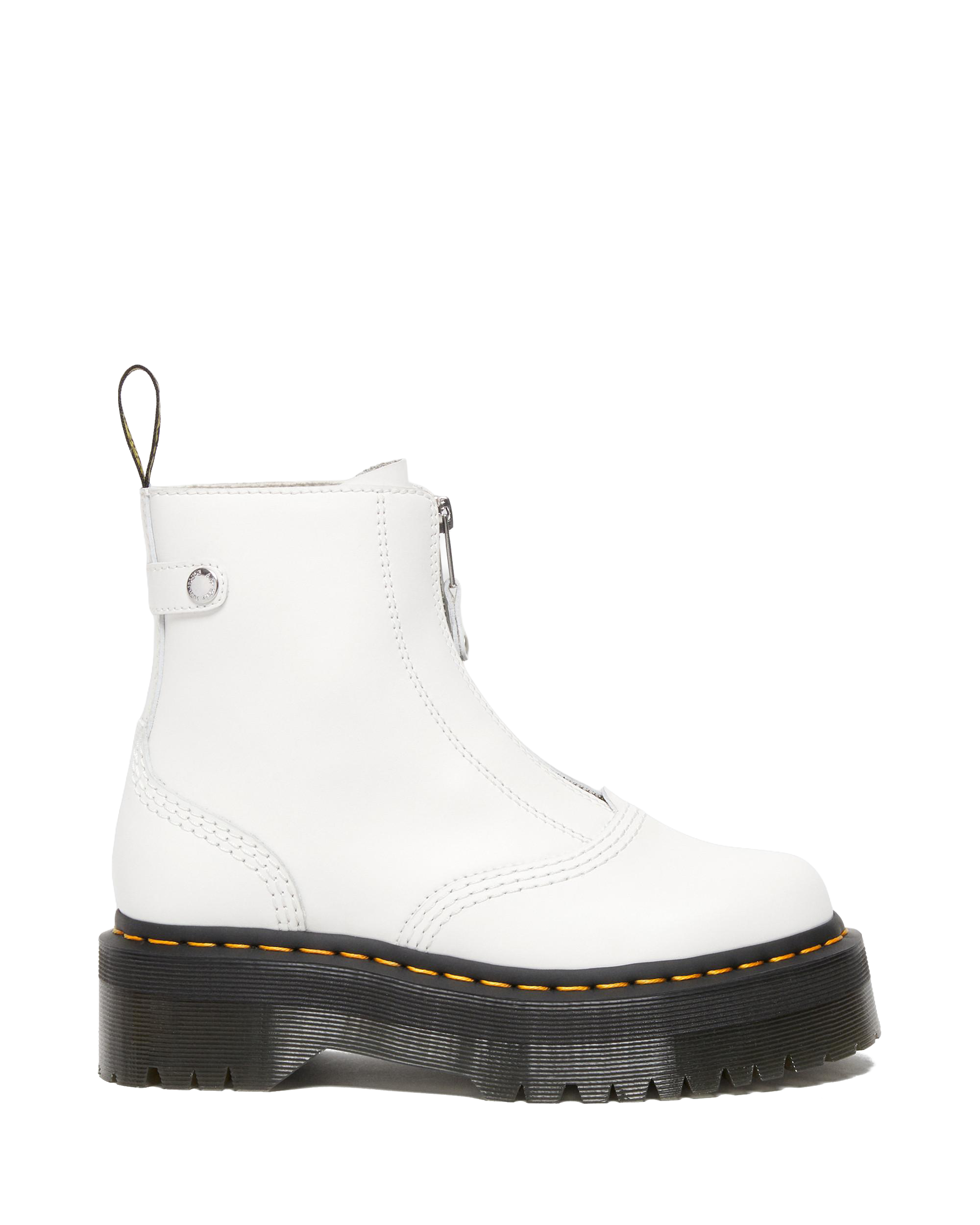 ドクターマーチン　JETTA　ミドルブーツ　センタージップ　ホワイト　UK5 Jetta Platform Boots in White | Dr. Martens™