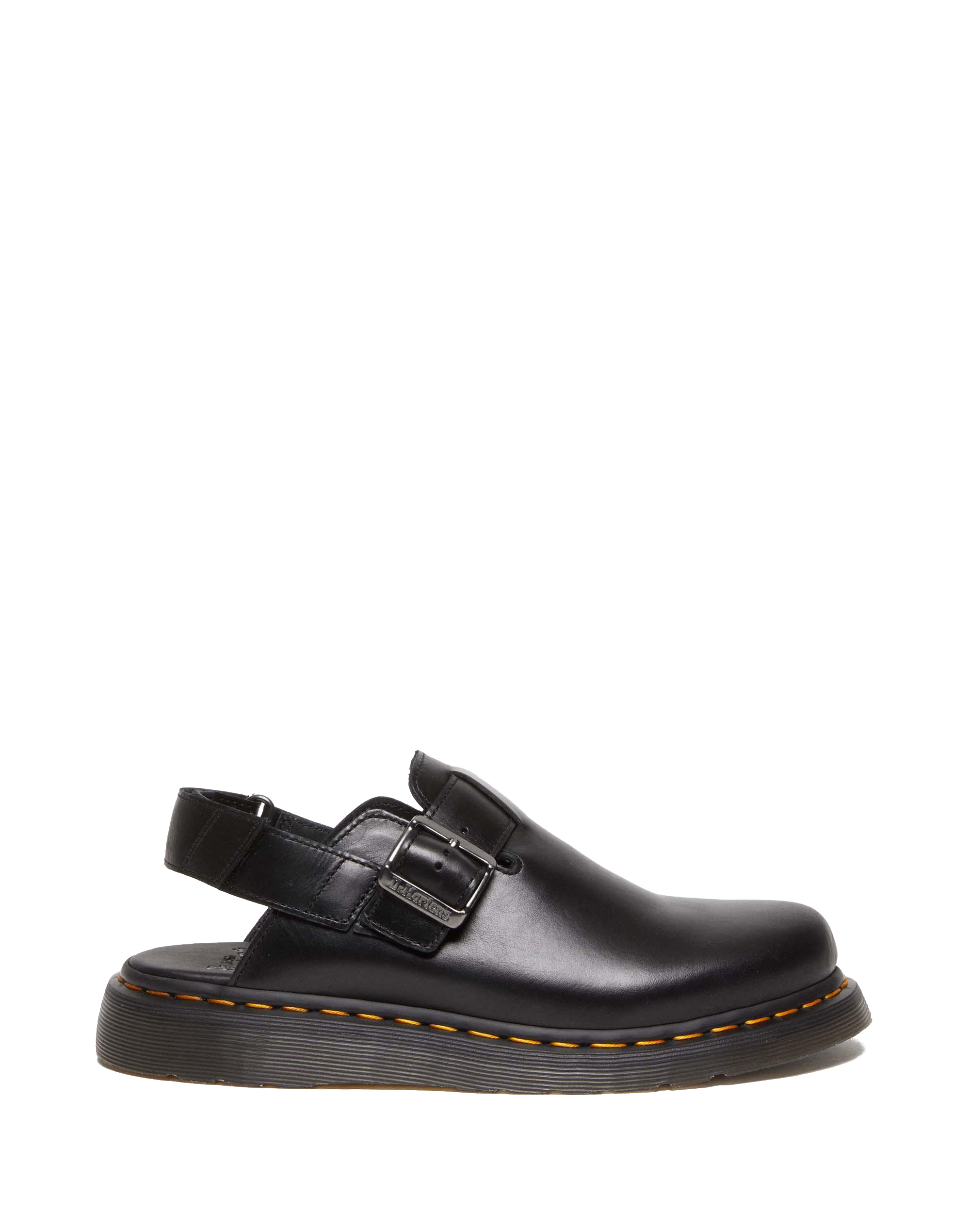 Jorge II Brando Leather Slingback Mules in Black Brando | Dr. Martens™