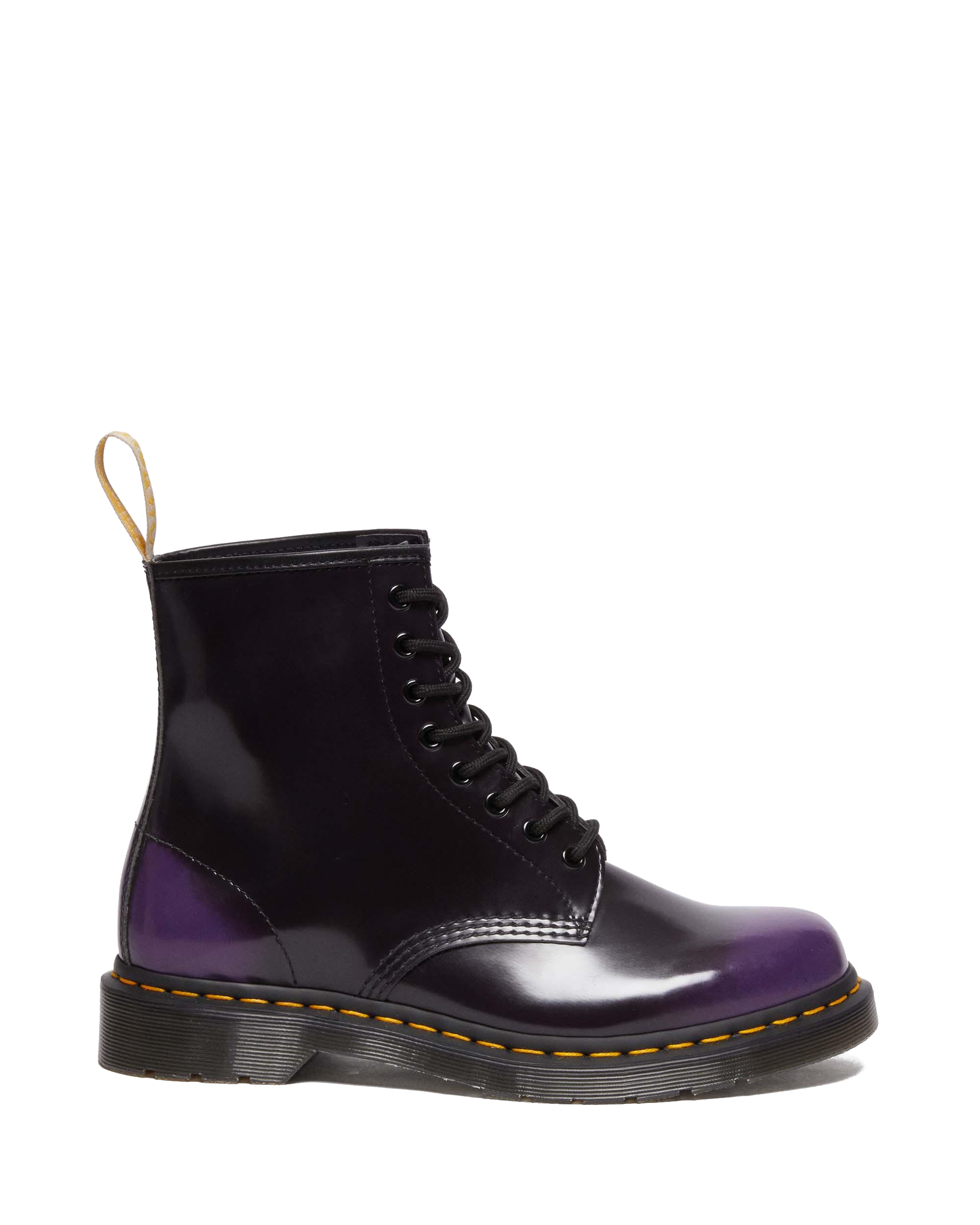 1460 Vegan Lace Up Boots in Black/rich Purple | Dr. Martens™