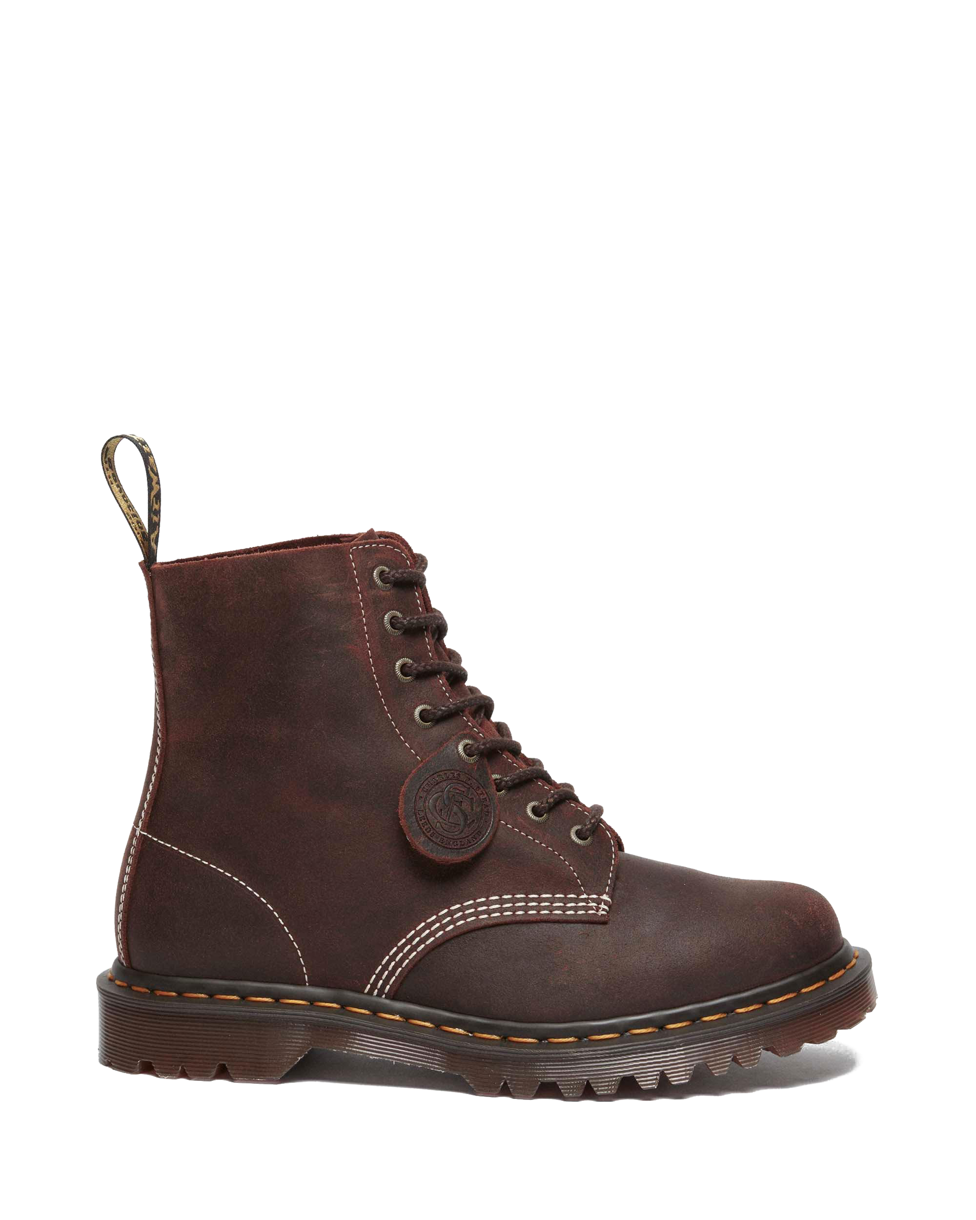 1460 Wax Commander Leather Lace Up Boots in Brown | Dr. Martens™