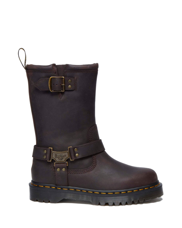 ANISTONE TALL LEATHER BIKER BOOTS