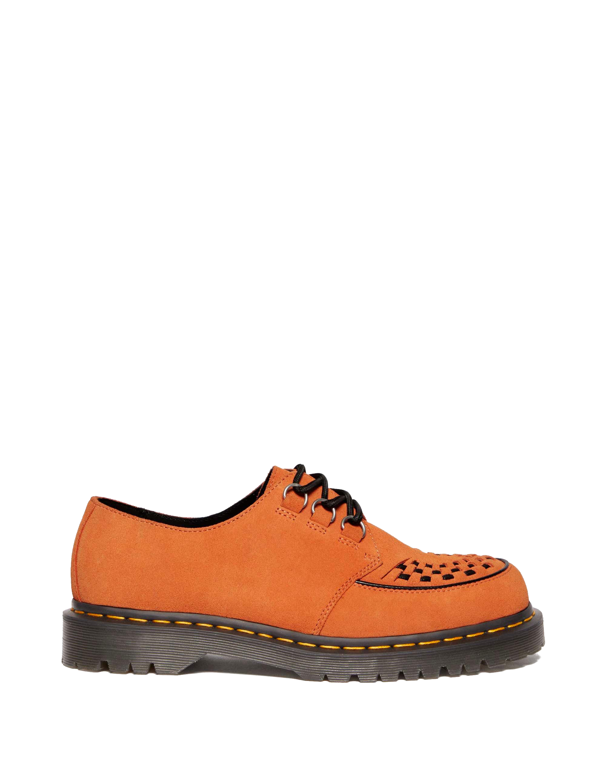 Ramsey Woven Suede Creepers in Orange | Dr. Martens™