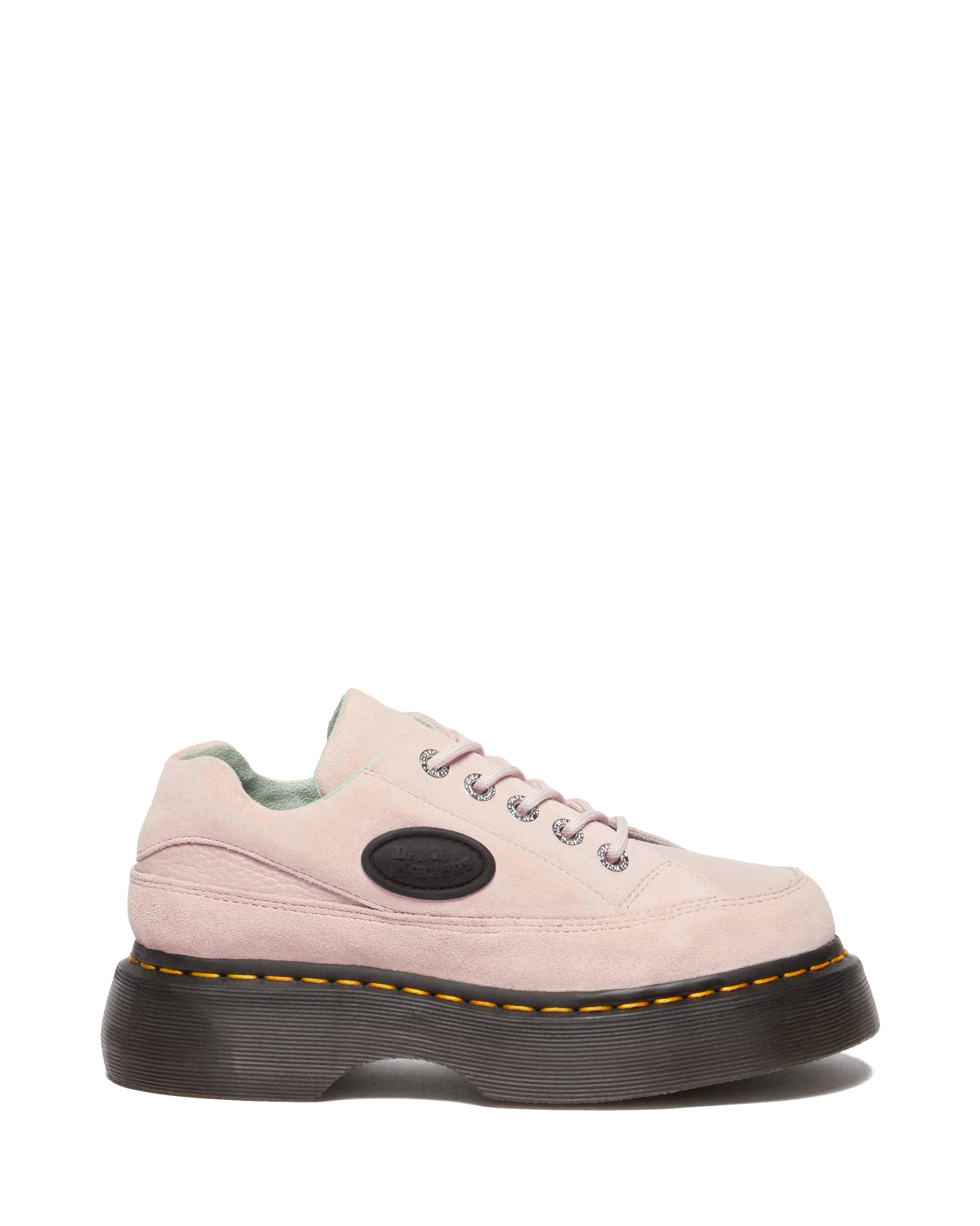 Buzz 5-Eye Leather Shoes in Powder Pink | Dr. Martens™