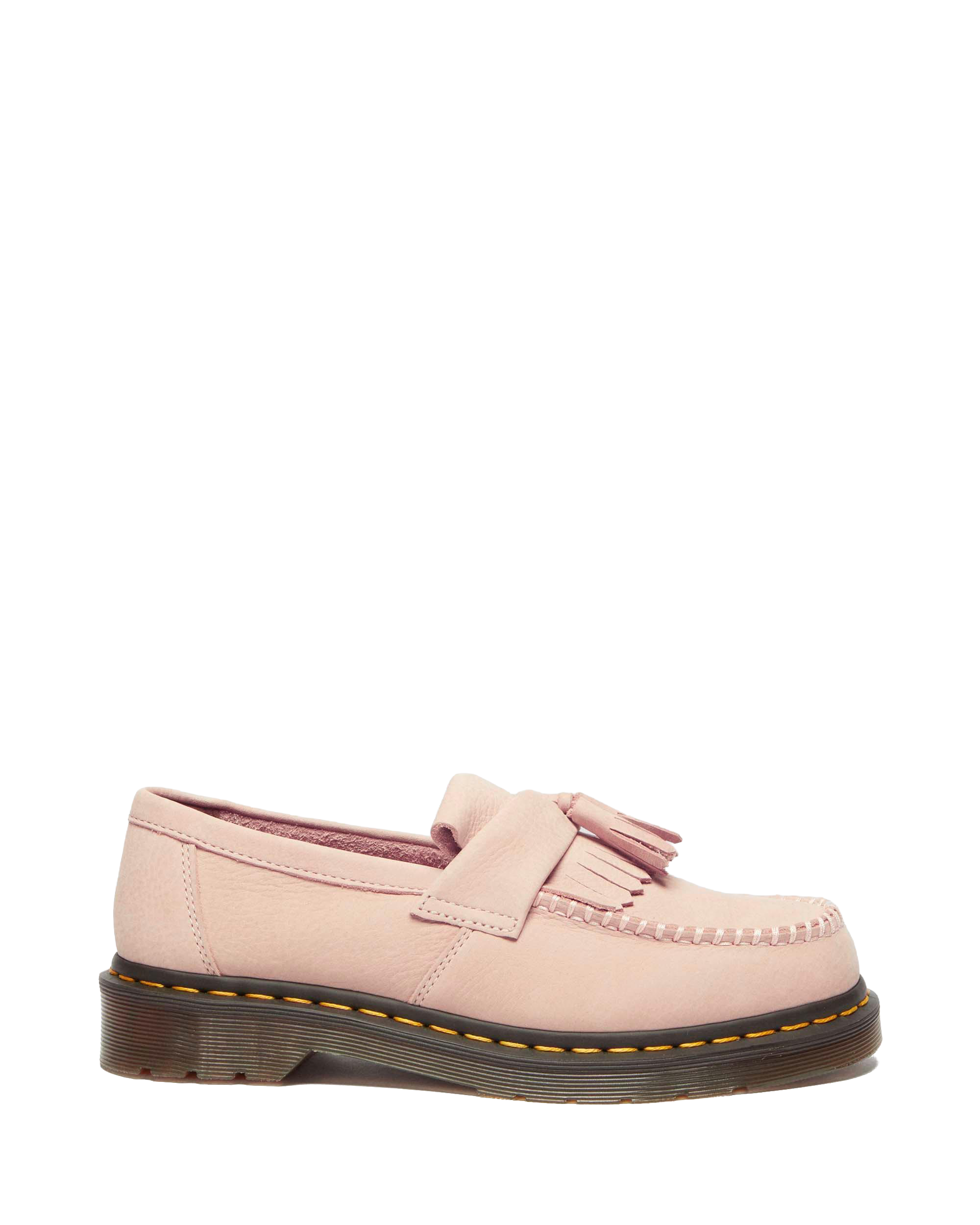 Adrian Nubuck leather tassle loafers in POWDER PINK | Dr. Martens™