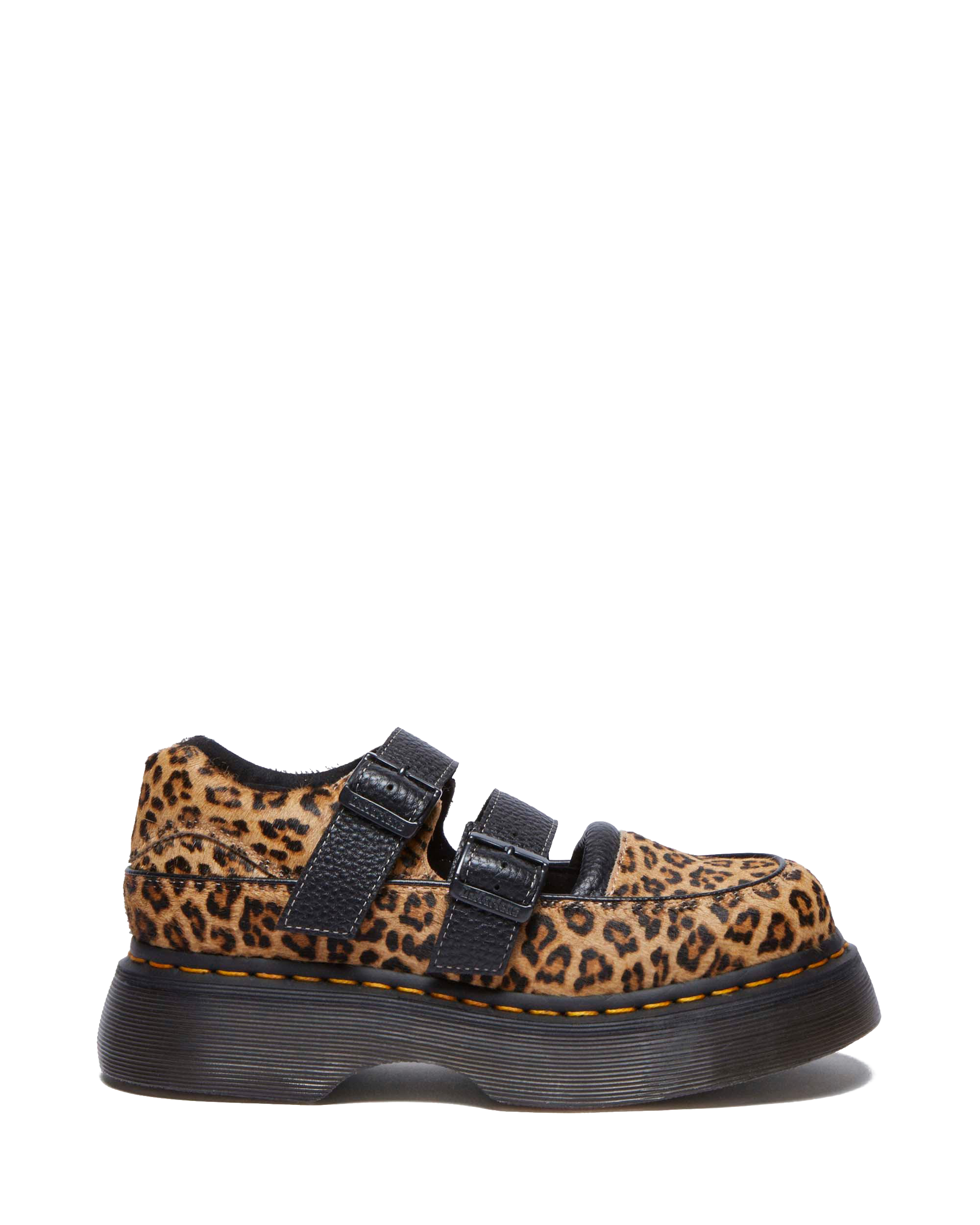 Buzz Leopard Mary Jane Shoes in Light Tan | Dr. Martens™