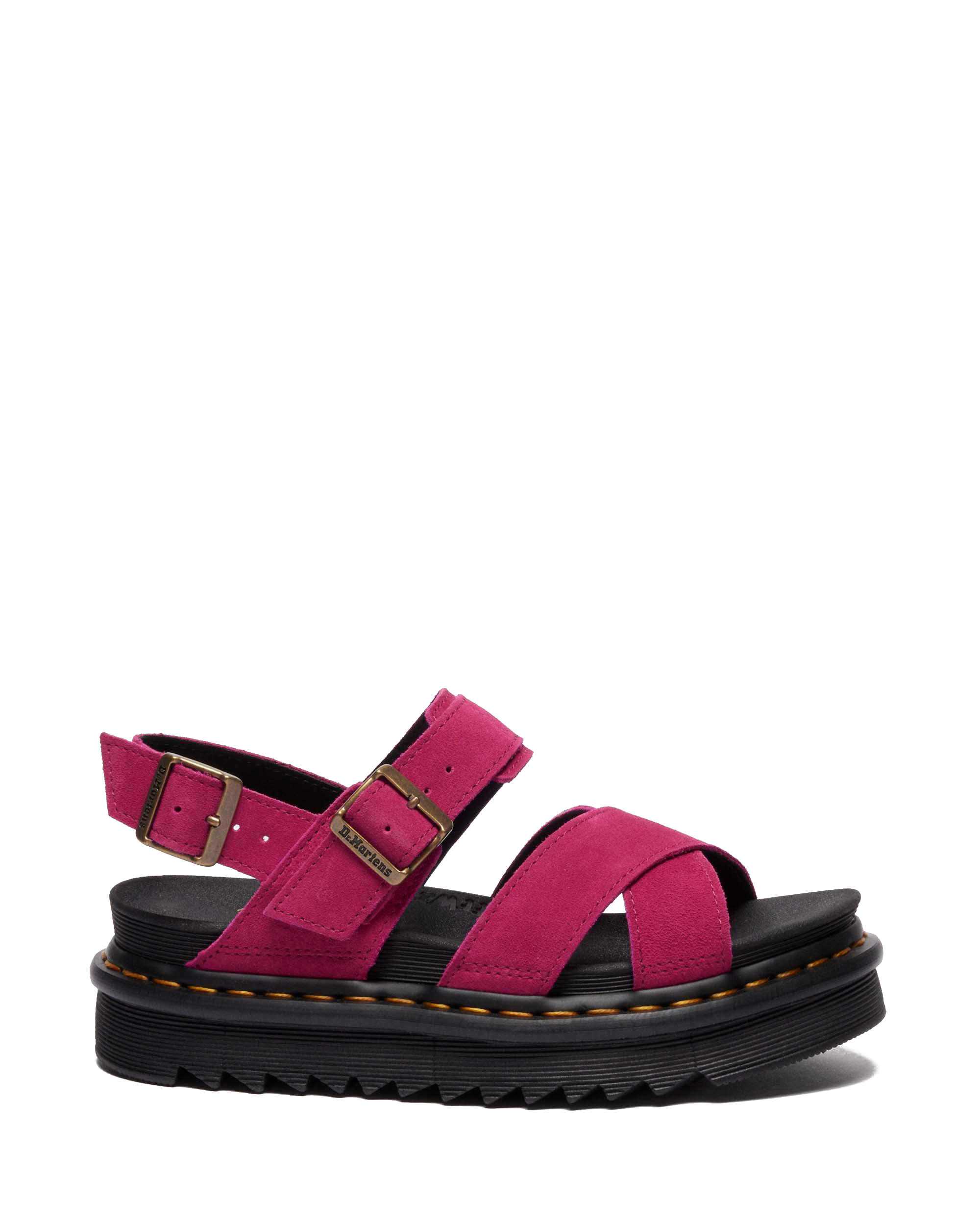 Dr. Martens ドクターマーチン　Voss Ⅱ Quad ピンク　24㎝ VOSS II SUEDE SANDALS in FUCHSIA PINK | Dr. Martens™