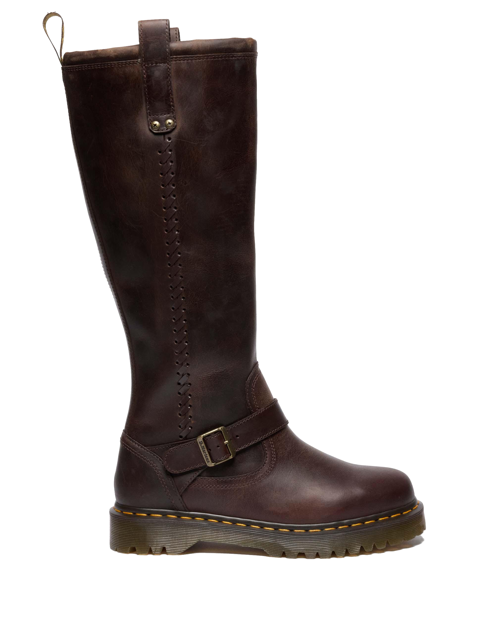 BOTAS ALTAS MOTERAS ANISTONE DE PIEL CRAZY HORSE  product image