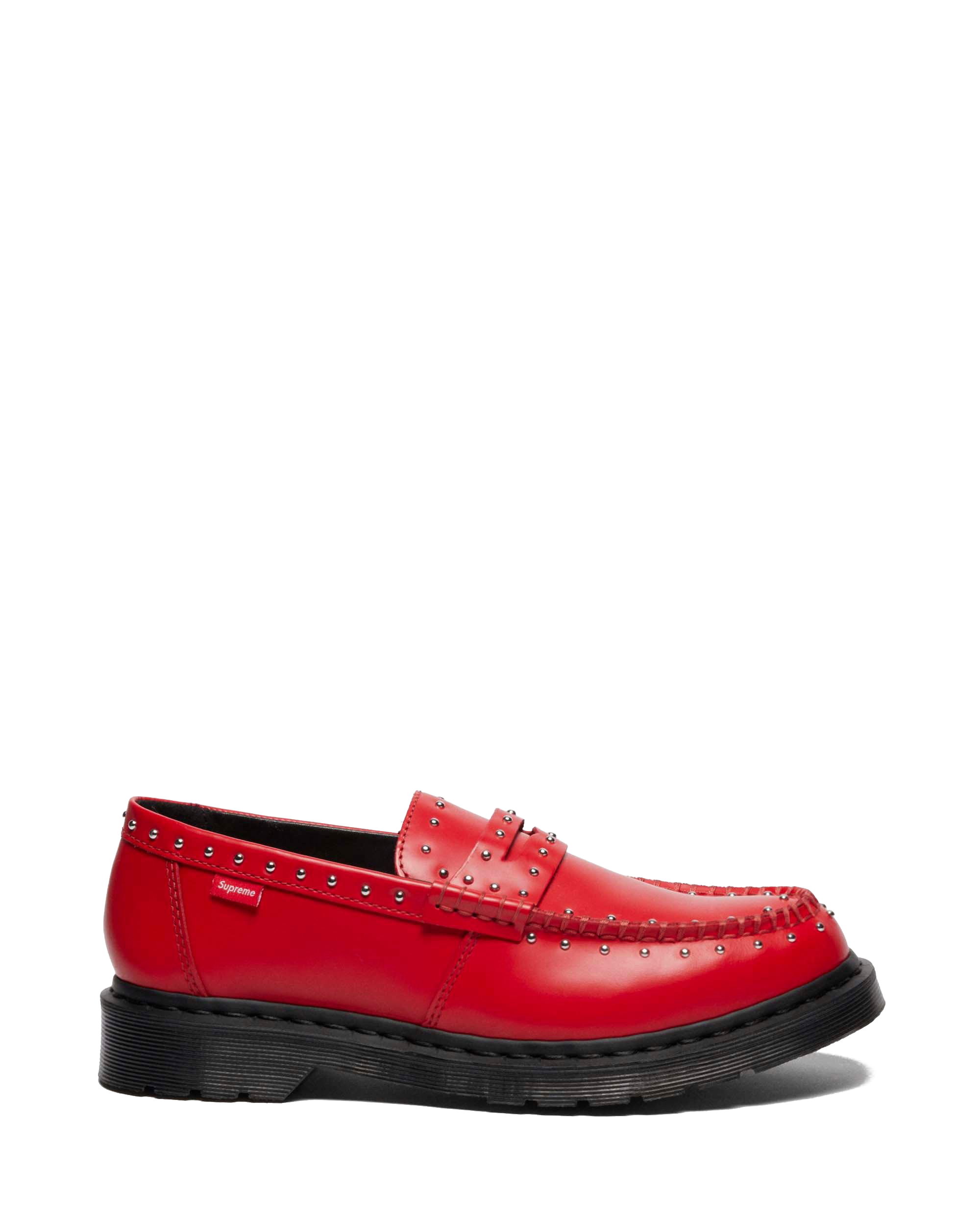 Penton Supreme Leather Loafers in Poppy Red | Dr. Martens™