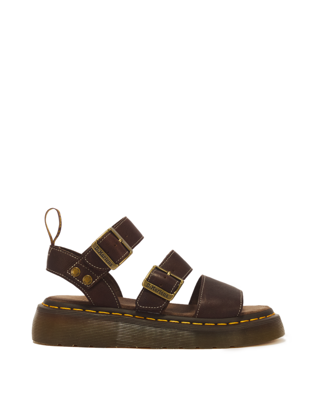 GRYPHON QUAD GRIZZLY LEATHER SANDALS