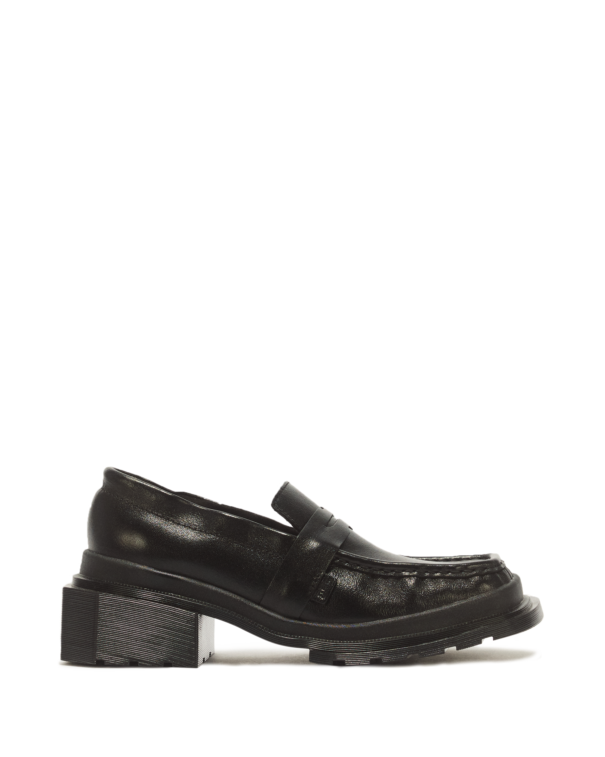 /maybole-square-toe-ruched-leather-loafers-black/p/42063001