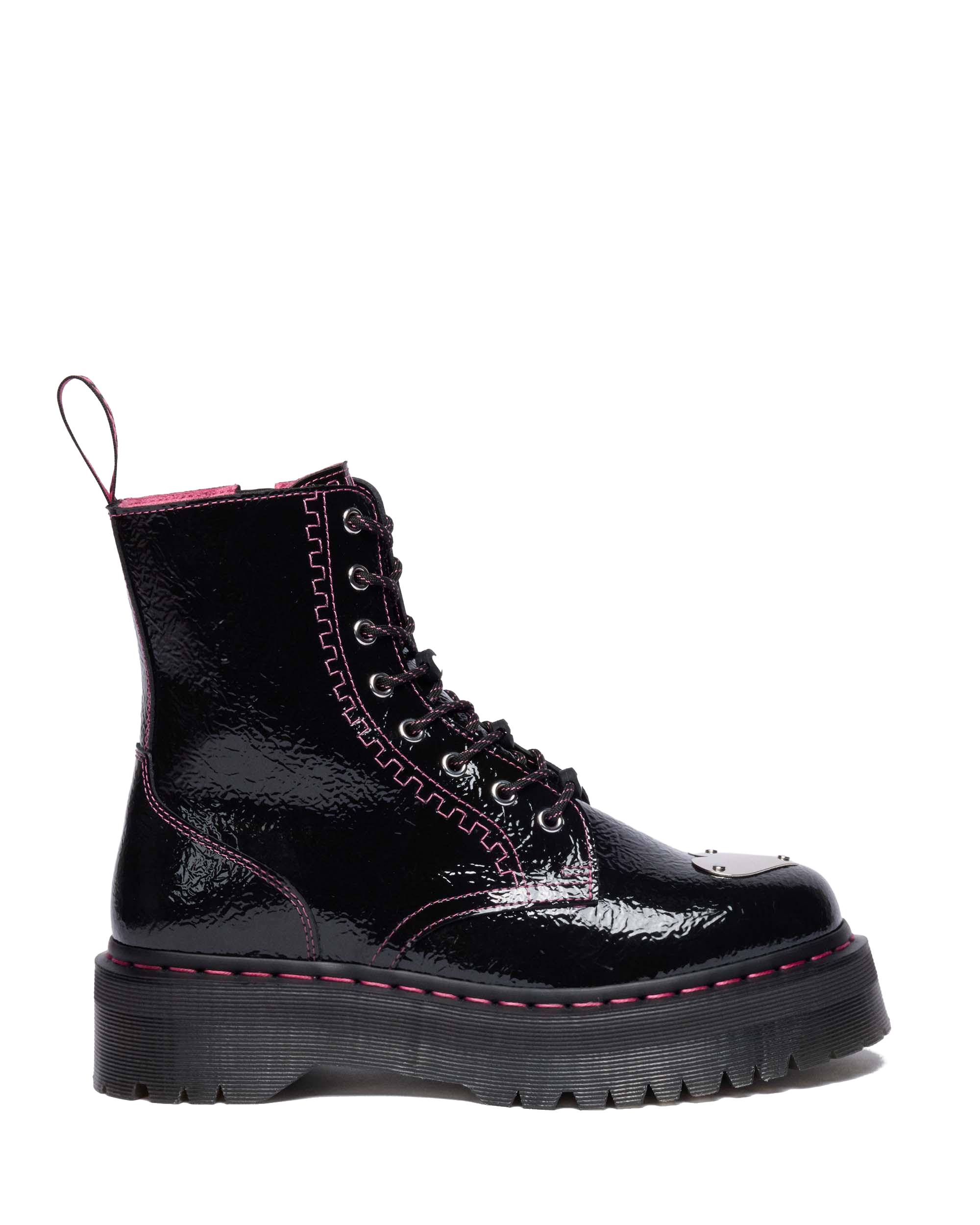 Jadon Distressed Patent Leather Platform Boots product image