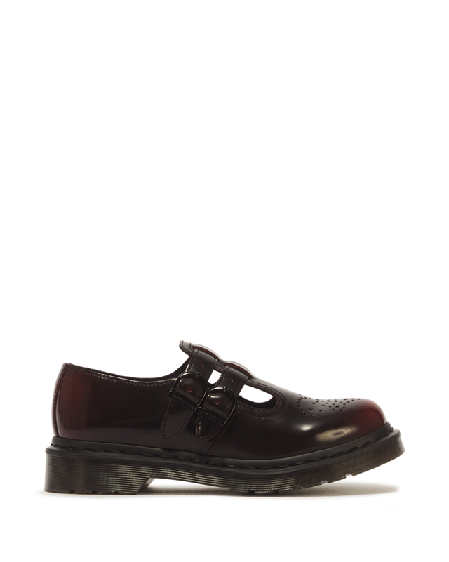 ARCADIA RUB OFF LEATHER MARY JANE SHOES