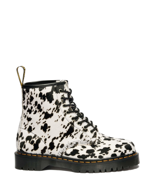 BEX DALMATIAN HAIR ON LEATHER BOOTS