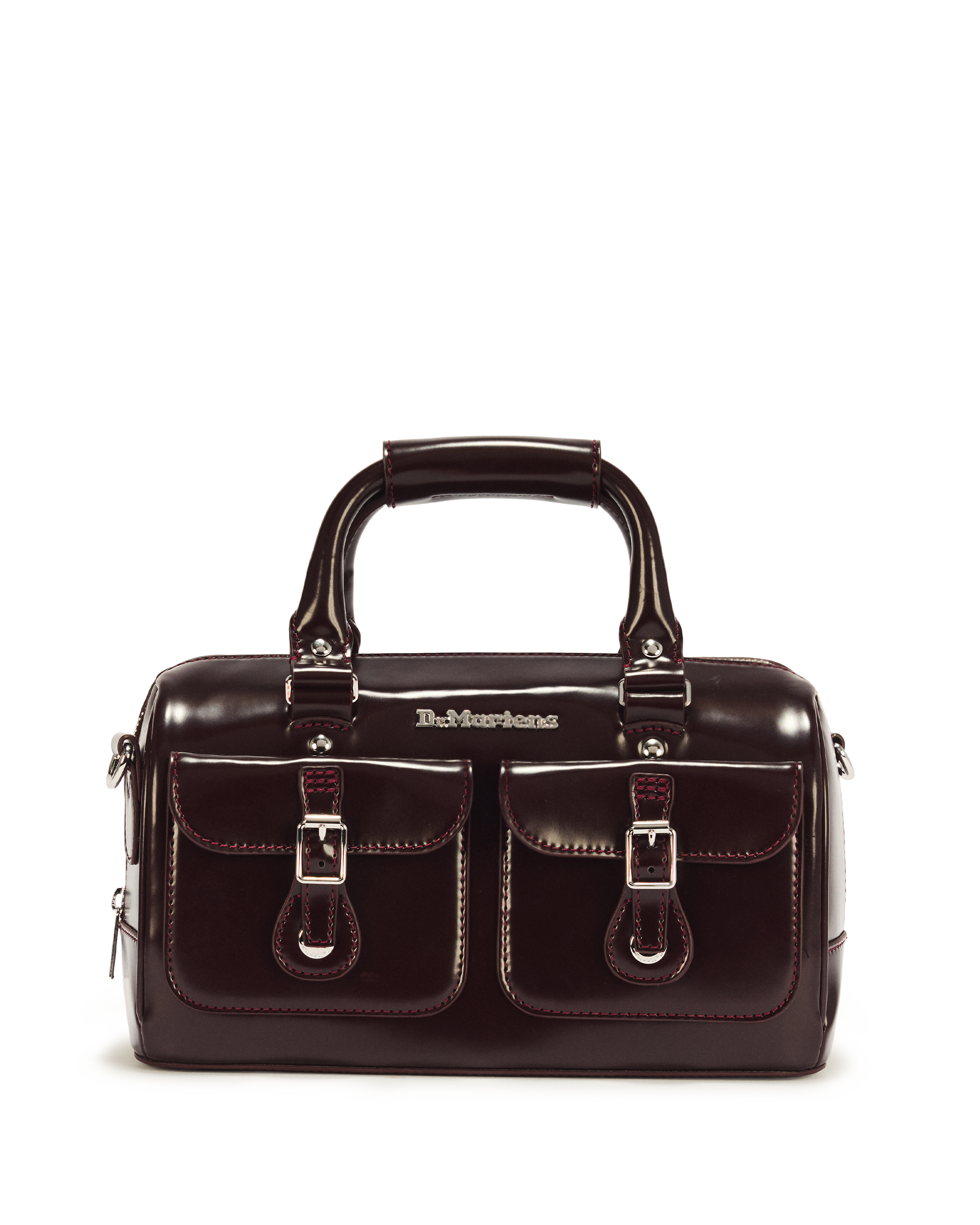 Top Handle Rub Off Vegan Leather Bag product image