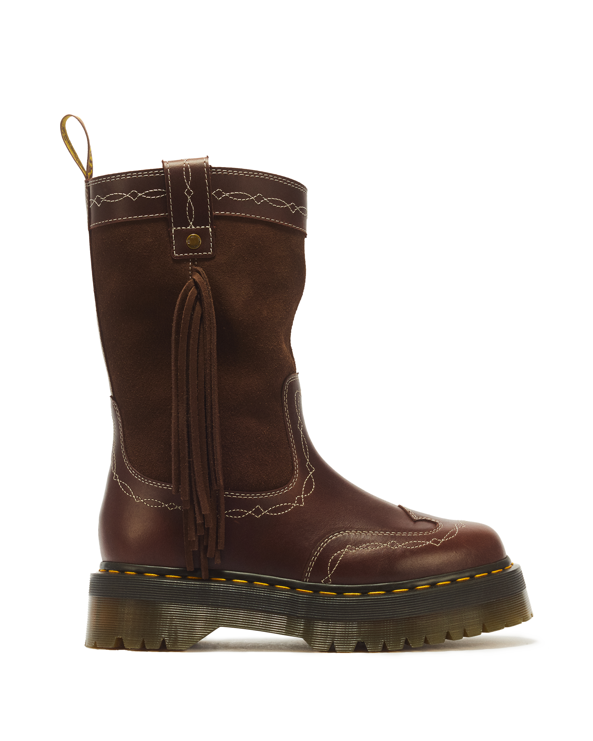 Desert Rodeo Quad Mid Leather & Suede Boots product image
