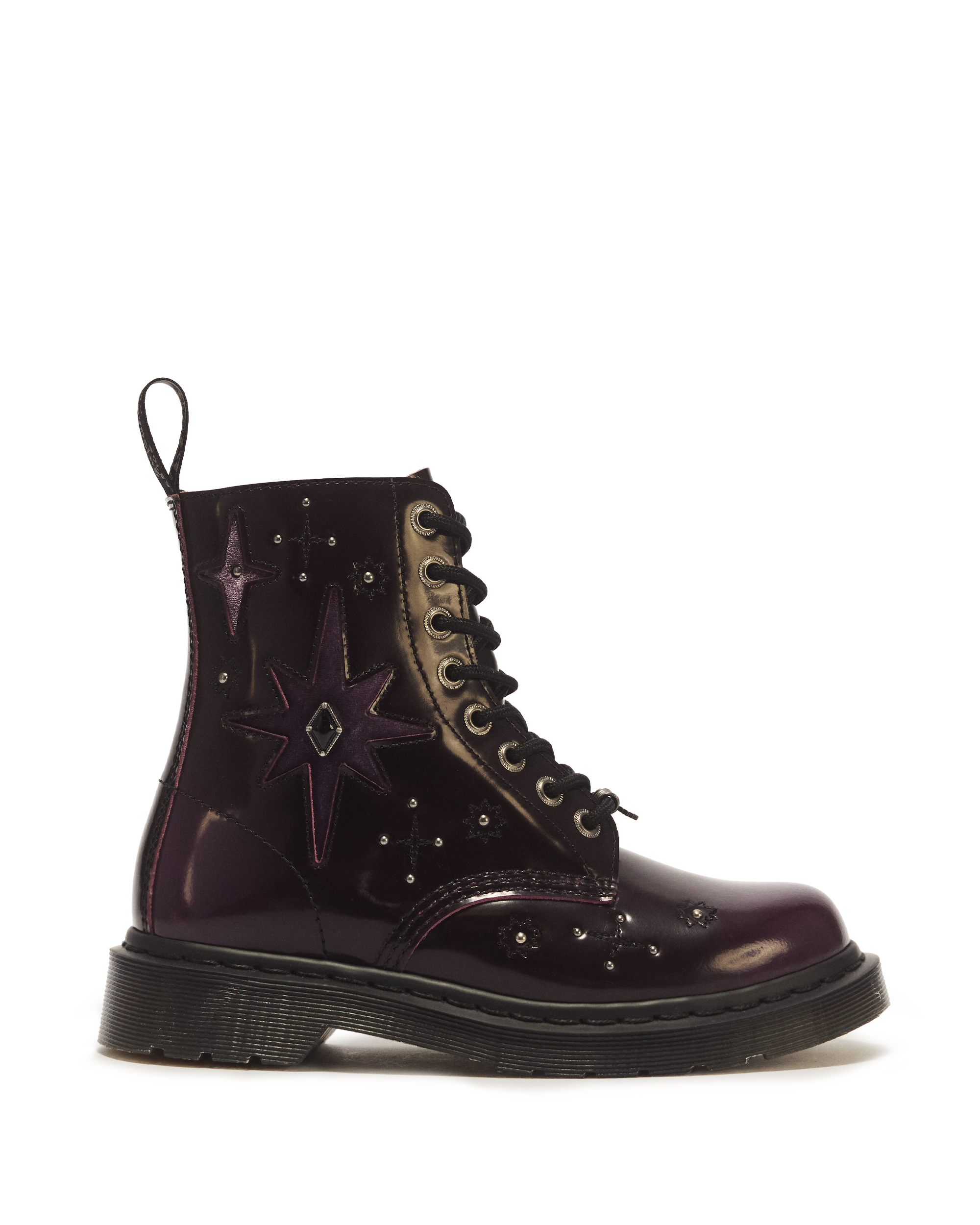 1460 Pascal Whimsigoth Arcadia Leather & Velvet Lace Up Boots product image