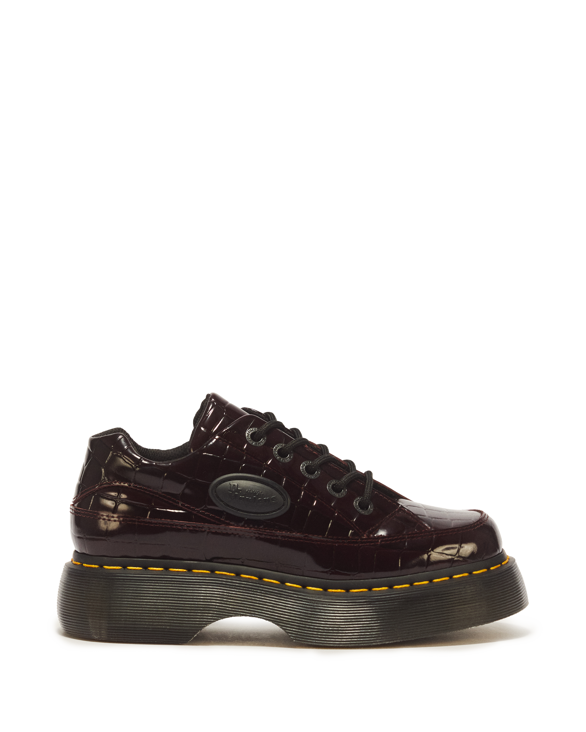 Buzz 5 Eye Croc Emboss Leather Shoes product image