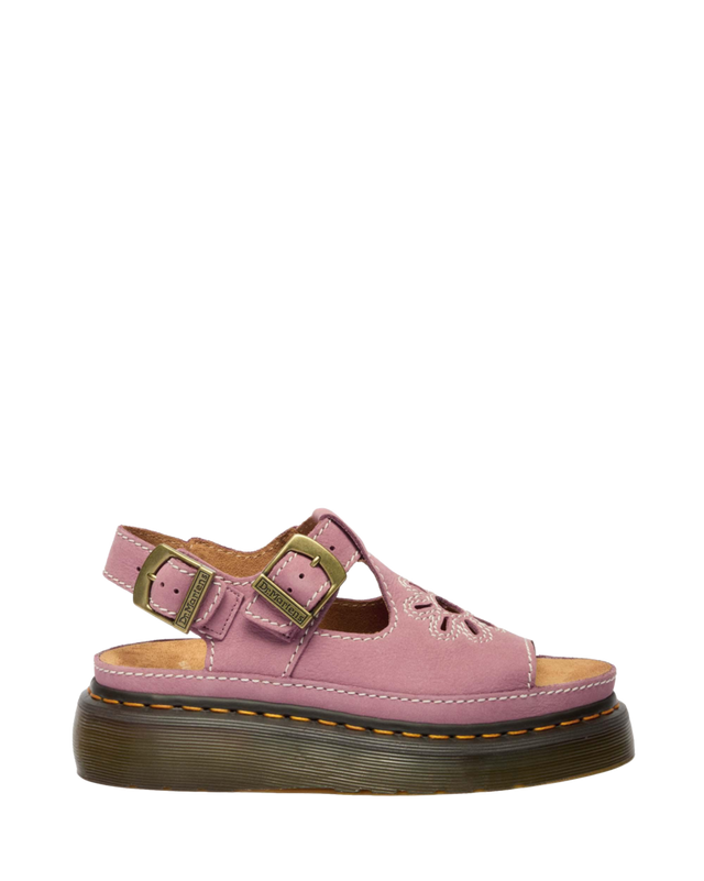 SANDALI DUNNET FLOWER IN PELLE NABUK CON PLATFORM