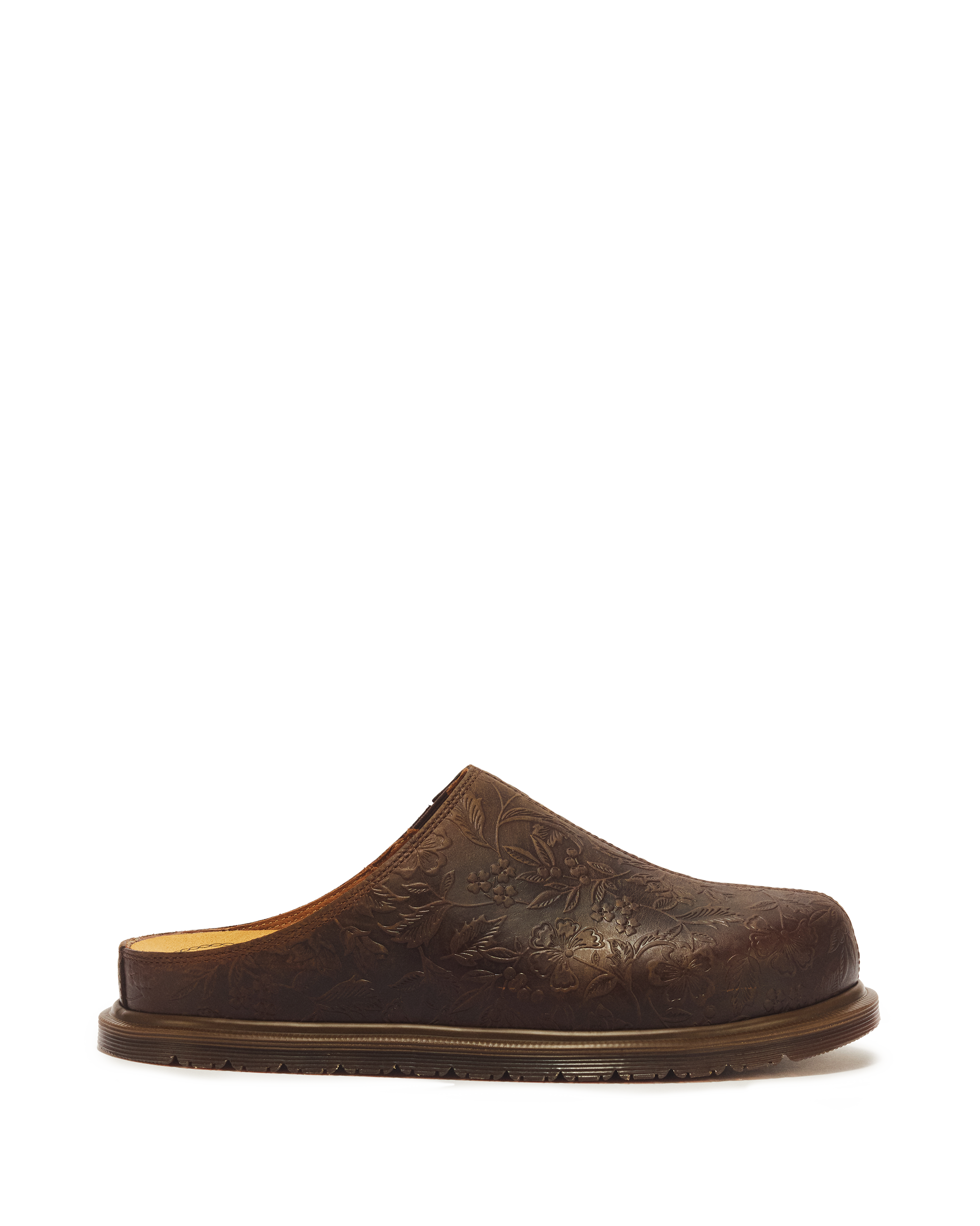 San Floral Emboss Crazy Horse Leather Mules product image