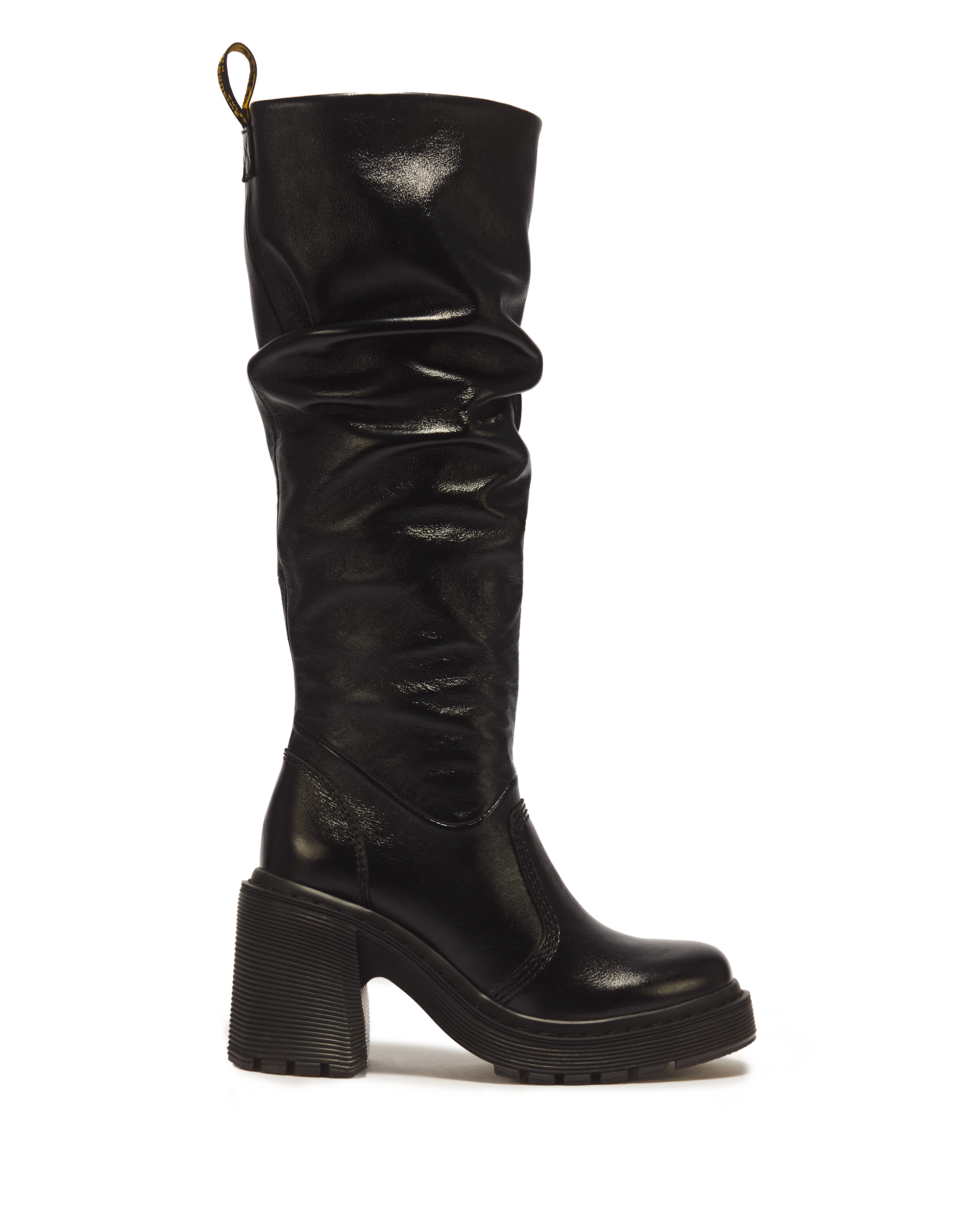 Kasey High Leg Milled Gloss Leather Heeled -saappaat product image