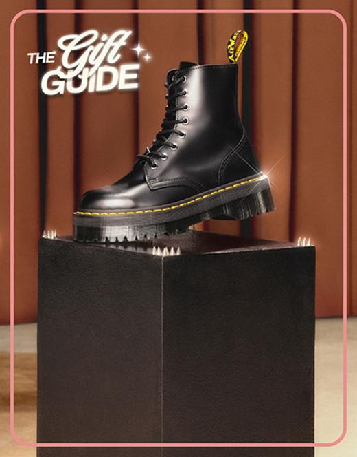 Dr.Martens レディースUS8 1460 ジップ ベックス ホワイトステッチ 8 ホール ブーツ